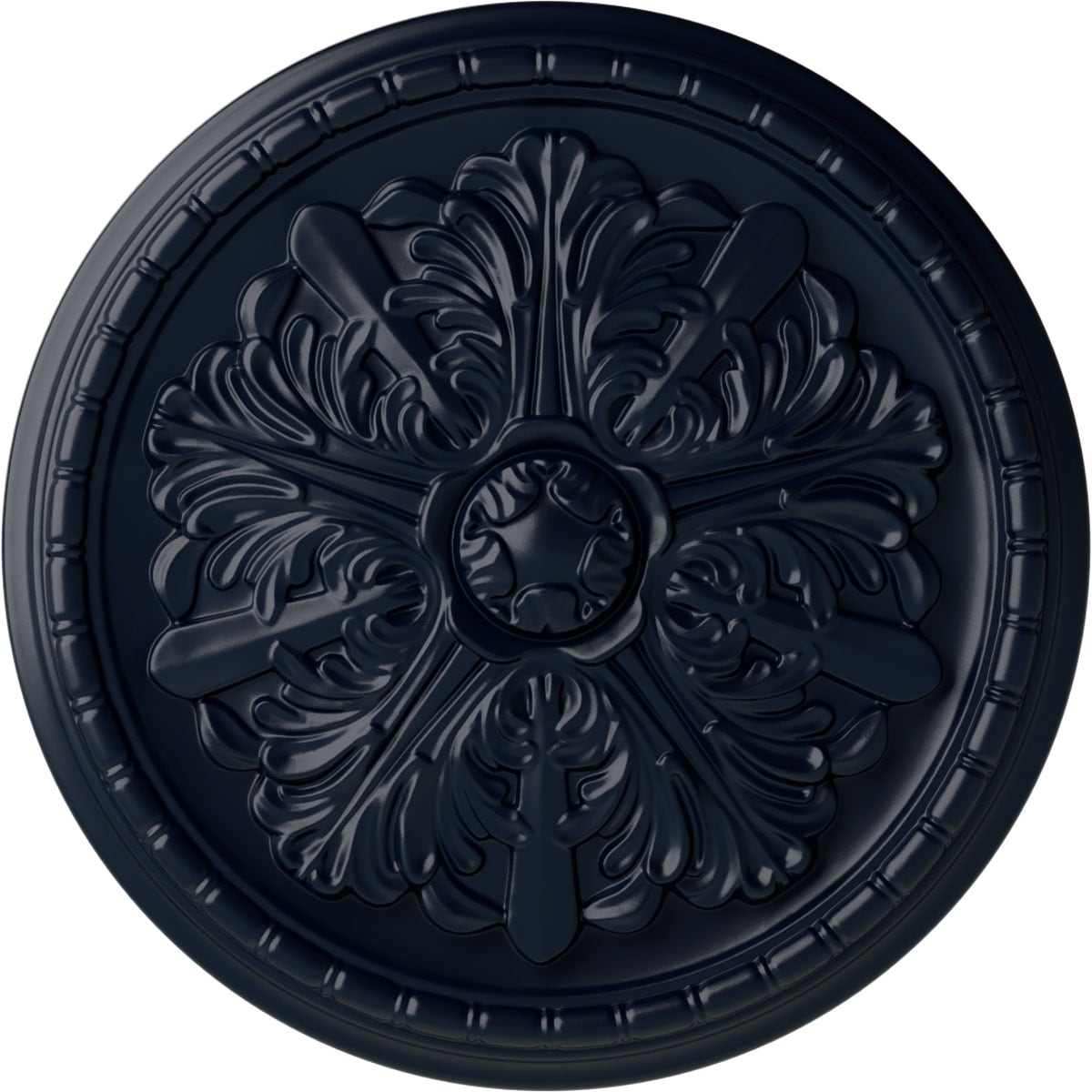 Ekena Millwork CM17WAMDF Washington 17.125-in W x 17.125-in L Painted Midnight Dream Polyurethane Whole Ceiling Medallion