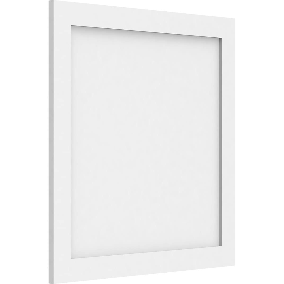 Ekena Millwork WALP24X24X062CNL 24-in x 24-in Smooth Paintable/Stainable White PVC Fretwork Wall Panel (