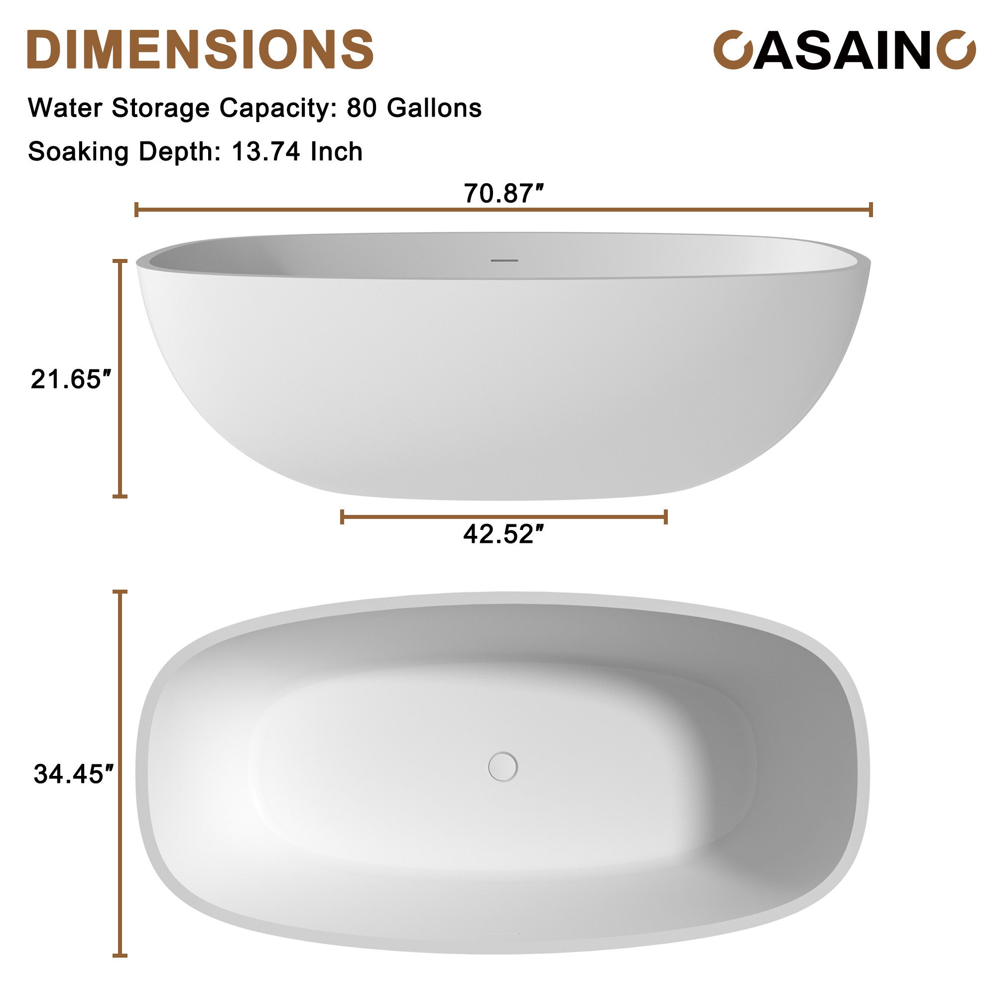 CASAINC CA-09-03063B bathtubs - View #5