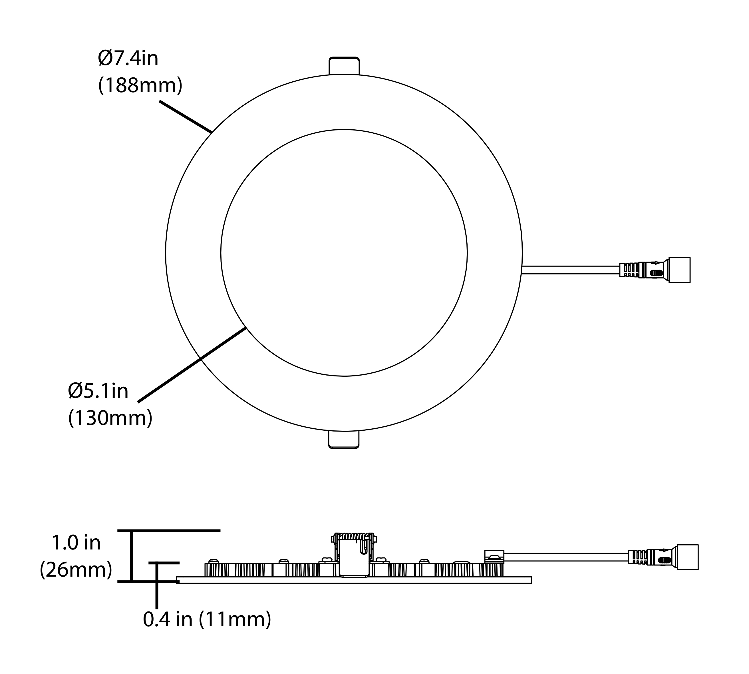 Nicor Lighting DLE63120SRDNK Led-Retrofit-Downlight - View #10