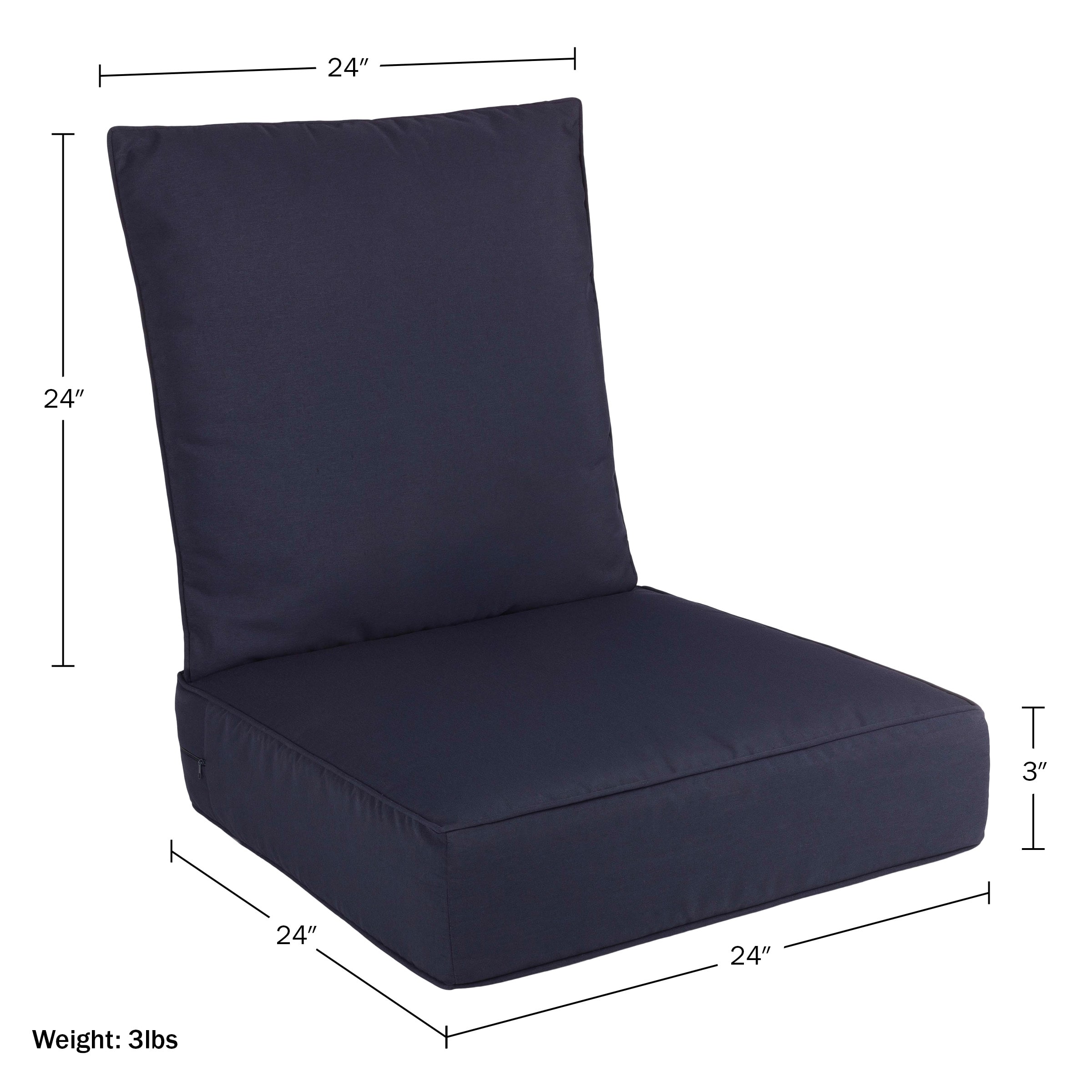 Lavish Home HT-OUTDR-NVY Patio-Furniture-Cushions - View #5