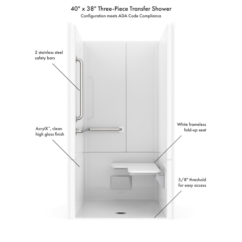 Laurel Mountain LM3637BF3PL064 Alcove-Shower-Kit - View #9