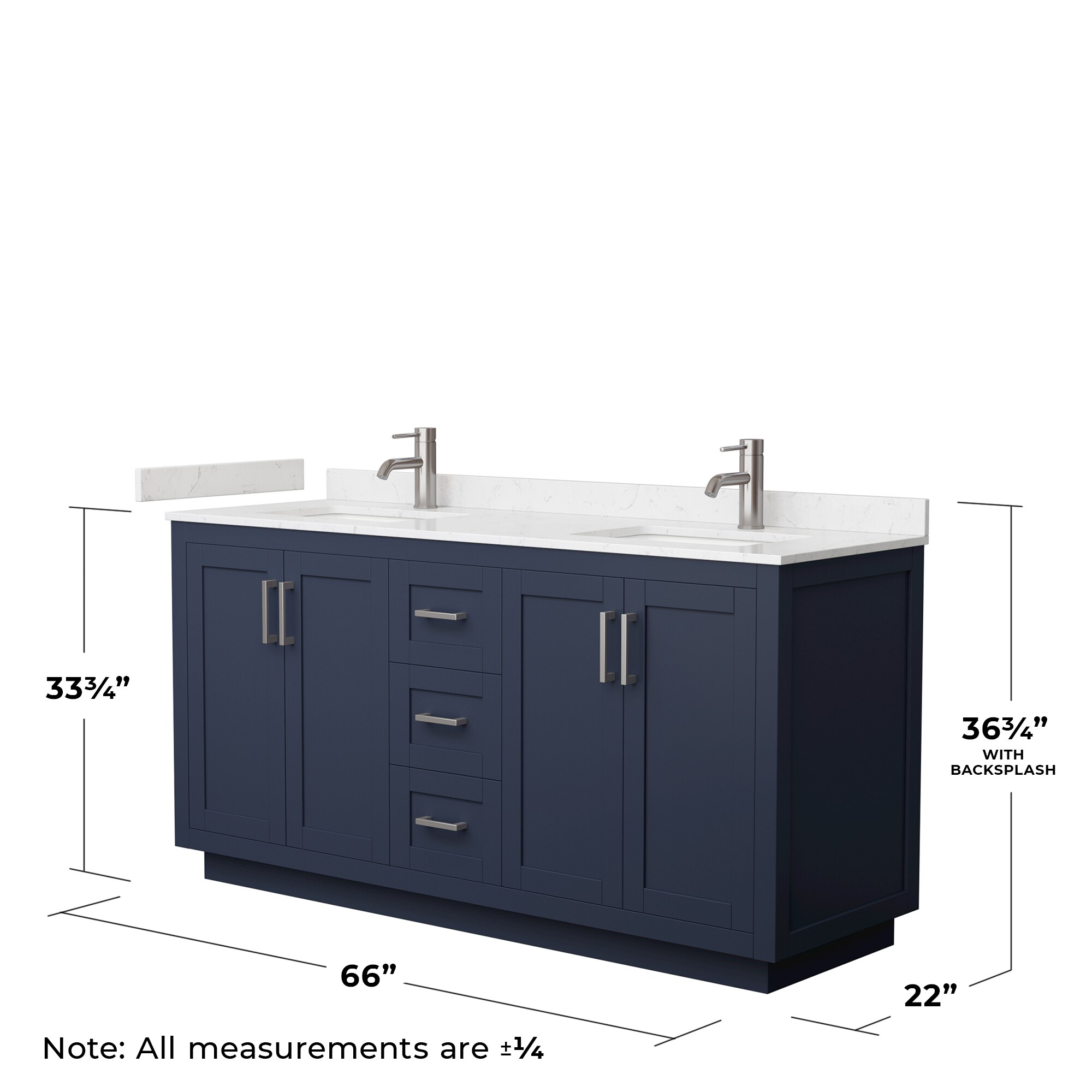 Wyndham Collection WCF292966DBNC2UNSMXX Bath-Vanity-Combo - View #5
