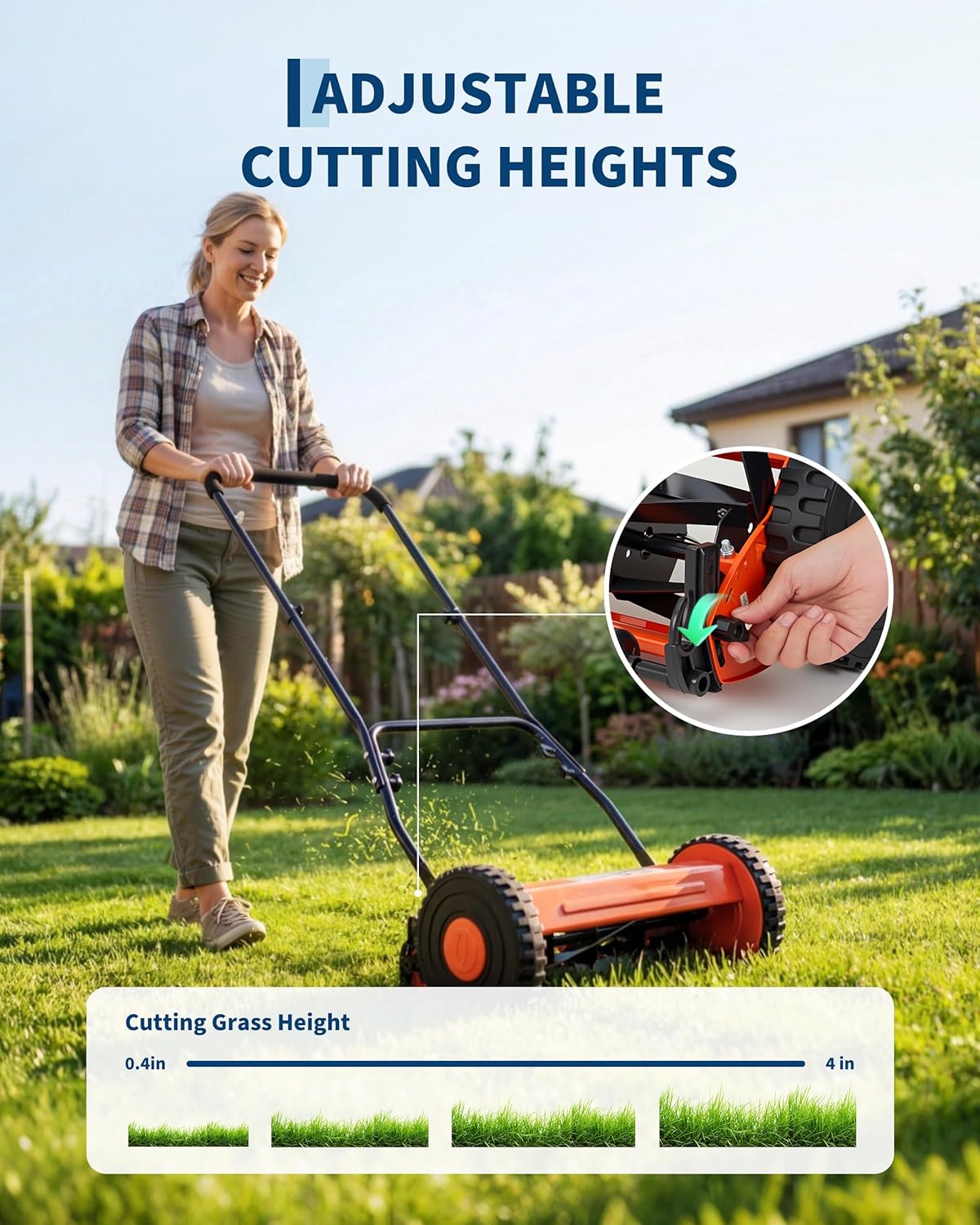 IdealHouse BZI-OLEA-YRBU08DZ Cordless-Elec-Push-Mowers - View #5