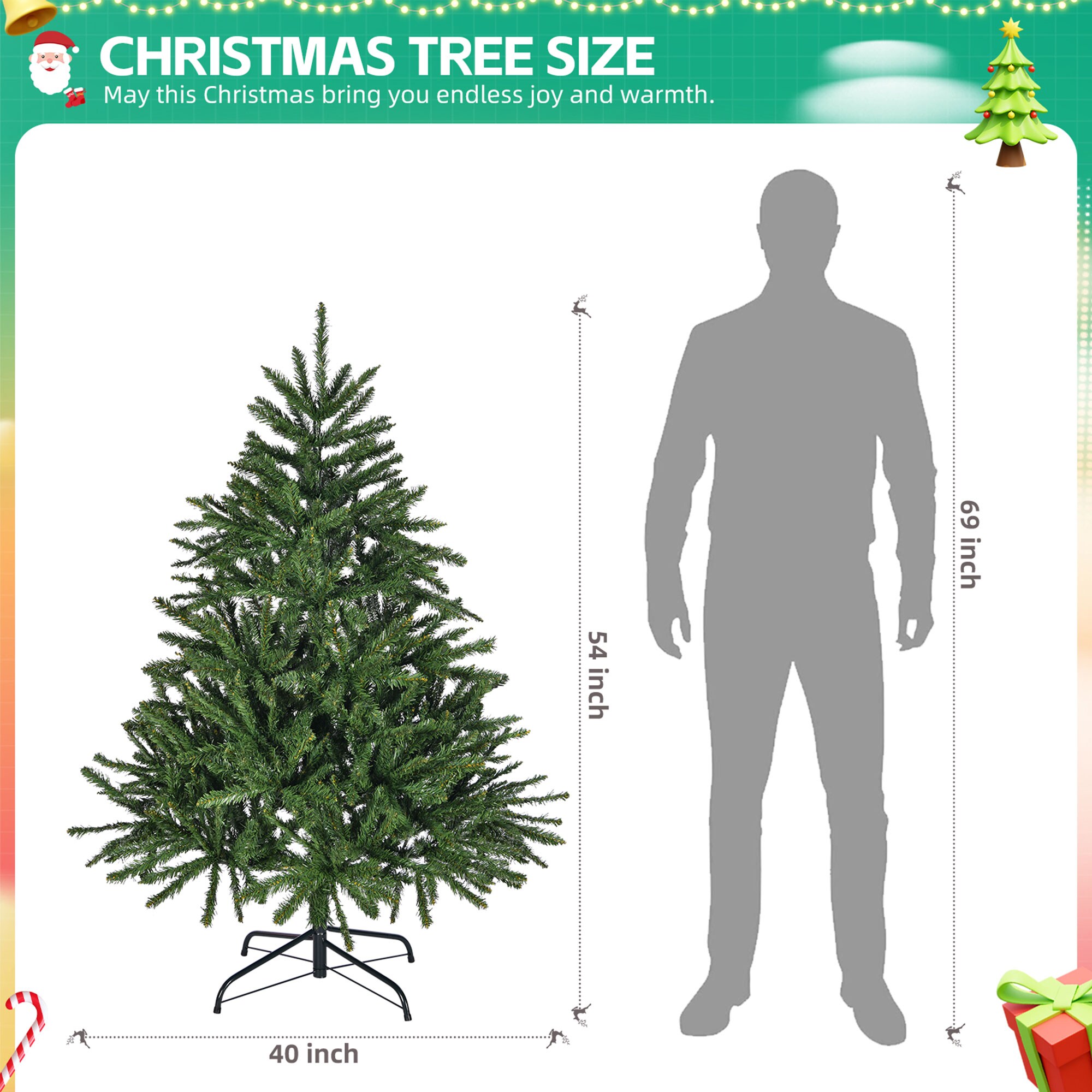 AAZJ NBC-CM64230 Artificial-Christmas-Trees - View #3