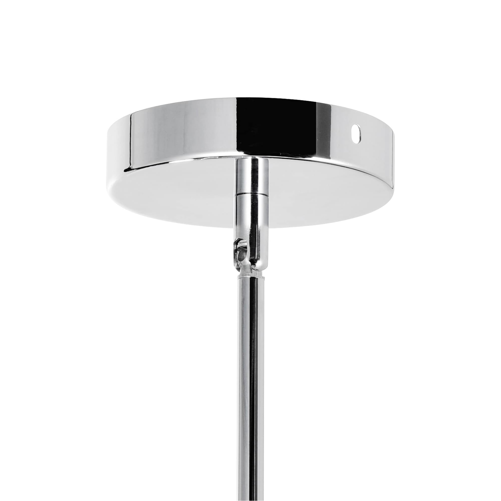 Claire 16" Chrome Drum Chandelier with Clear Crystals