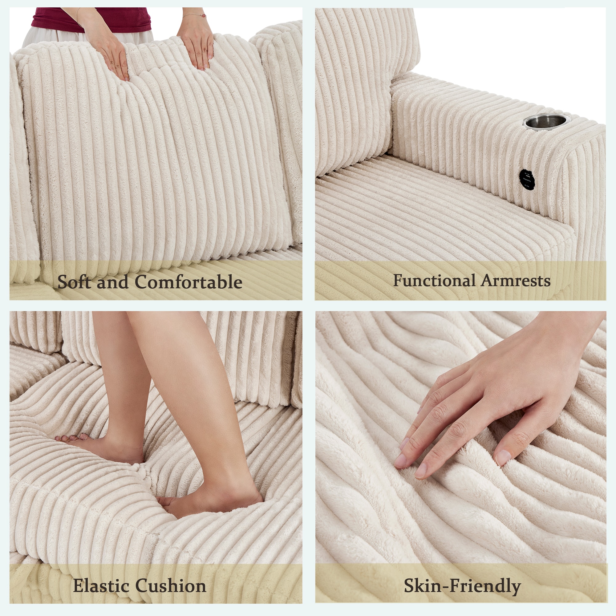 SINOFURN SYA330113BK Sofas-Loveseats - View #6