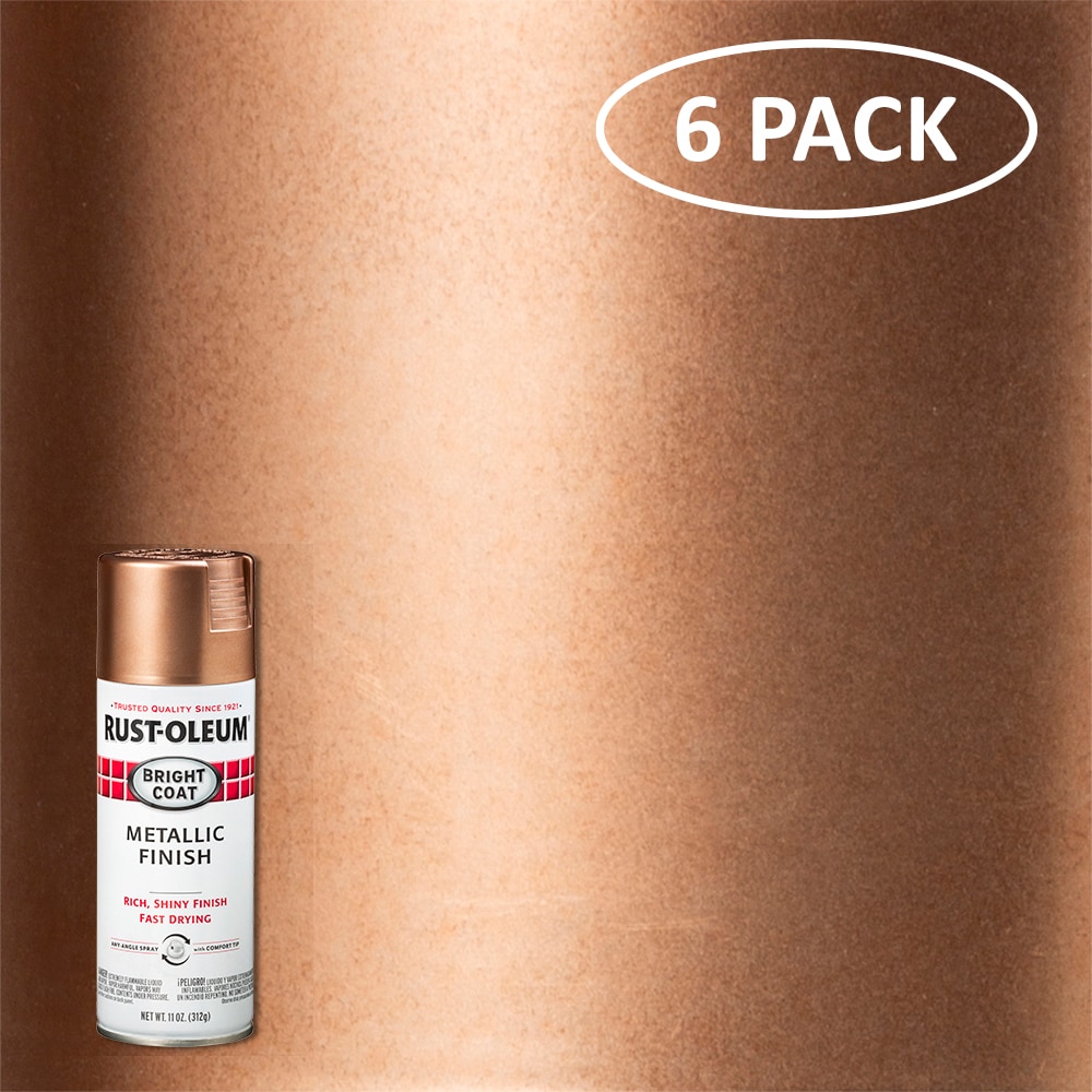 Rust-Oleum 1937830 Specialty Leafing Paint Metallic Spray, 11 Ounce (Pack  of 1), Copper - Spray Paints 