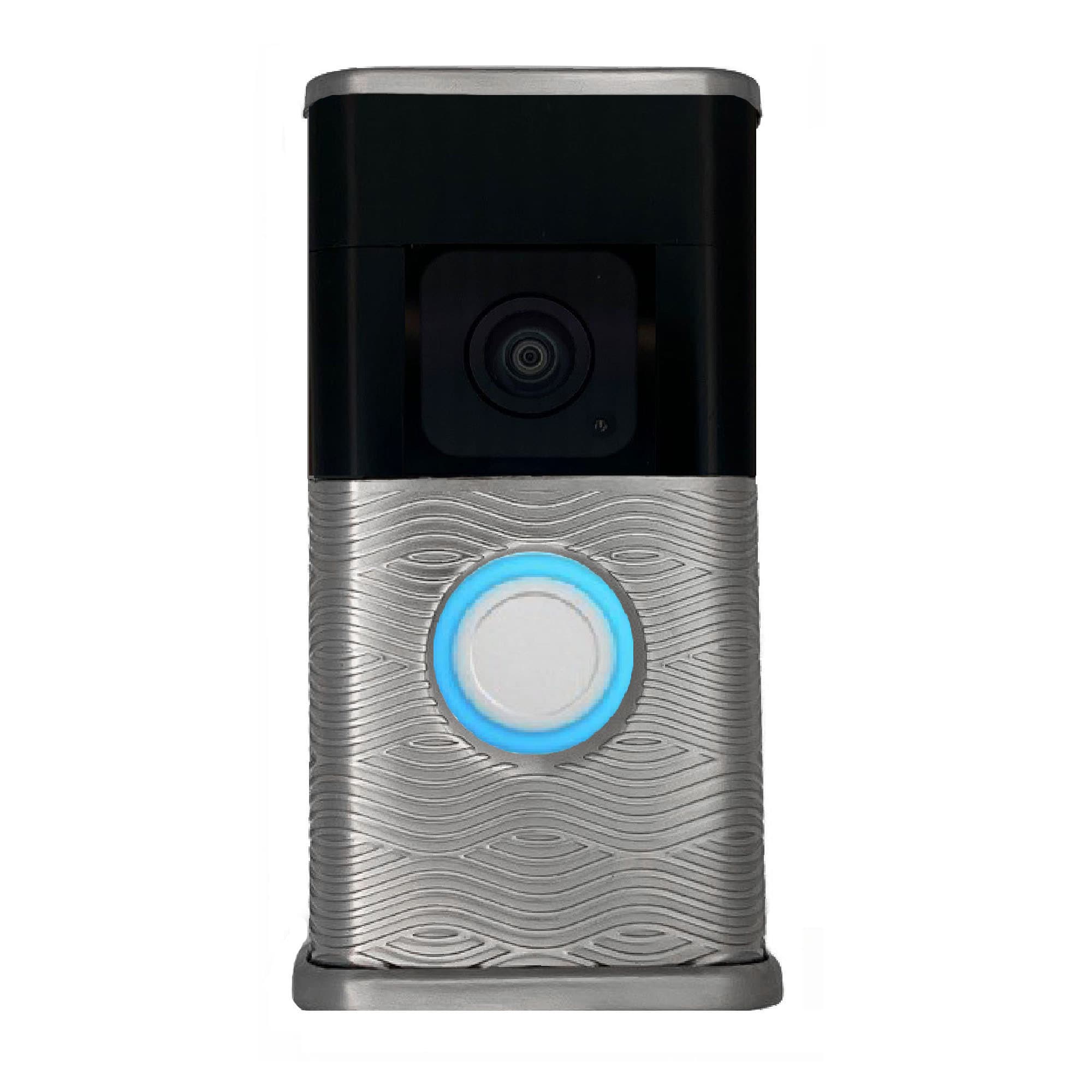 Michael Healy MHVR30073 Video Doorbell Decorative Covers (R3 Collection) Silver Doorbell skin
