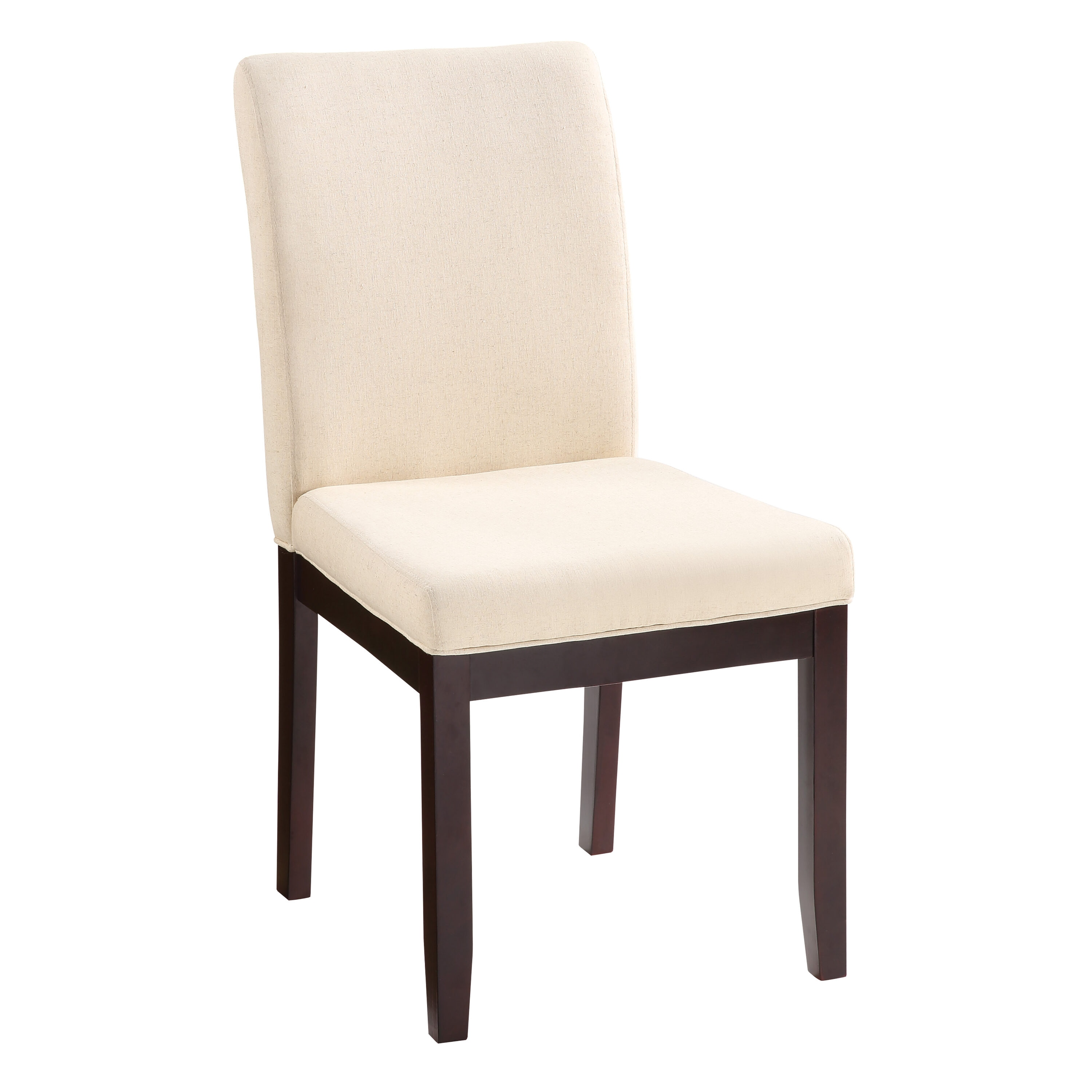 High Back Linen Upholstered Parsons Side Chair