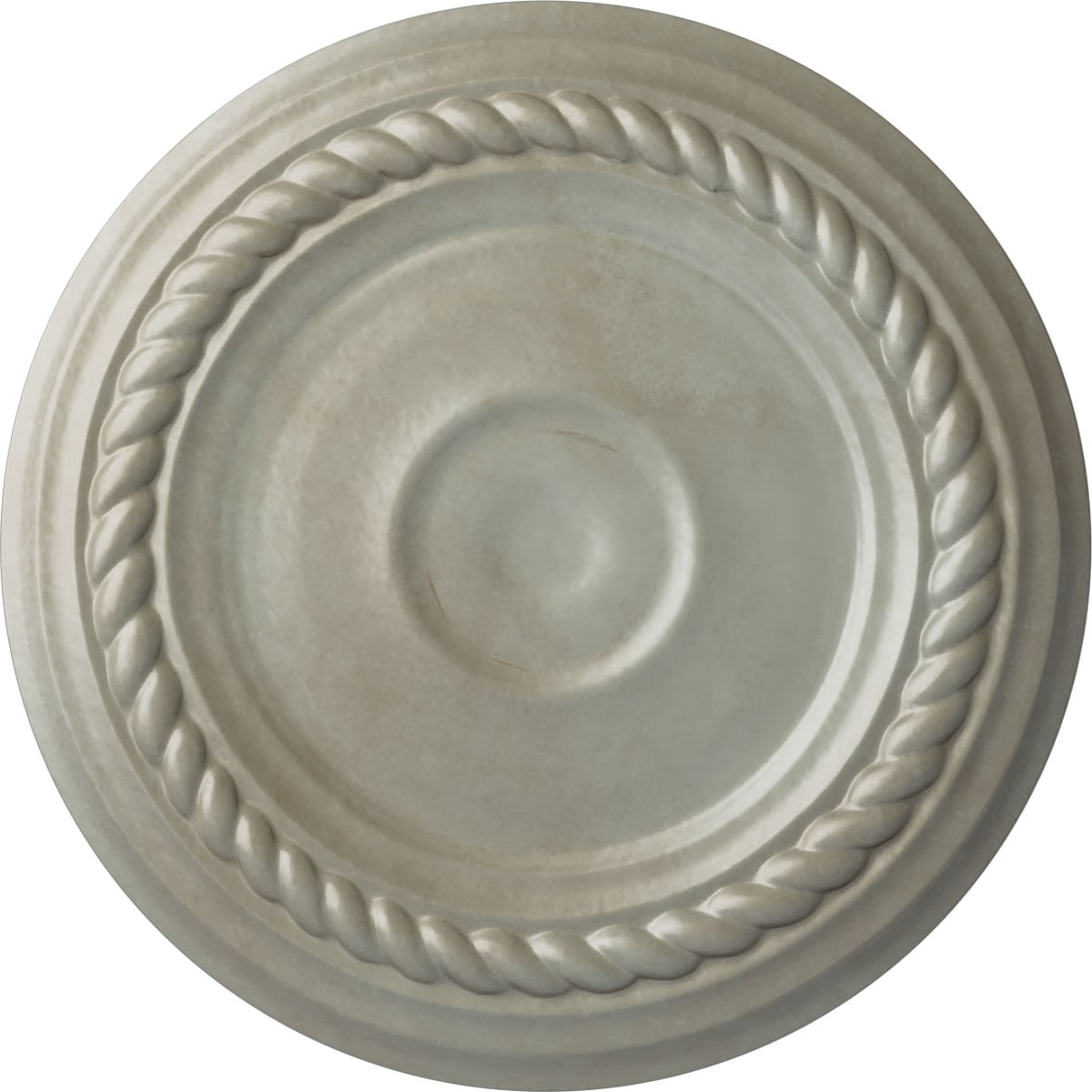 Ekena Millwork CM07ALFLS Small Alexandria 7.875-in W x 7.875-in L Painted Flash Gold Polyurethane Whole Ceiling Medallion