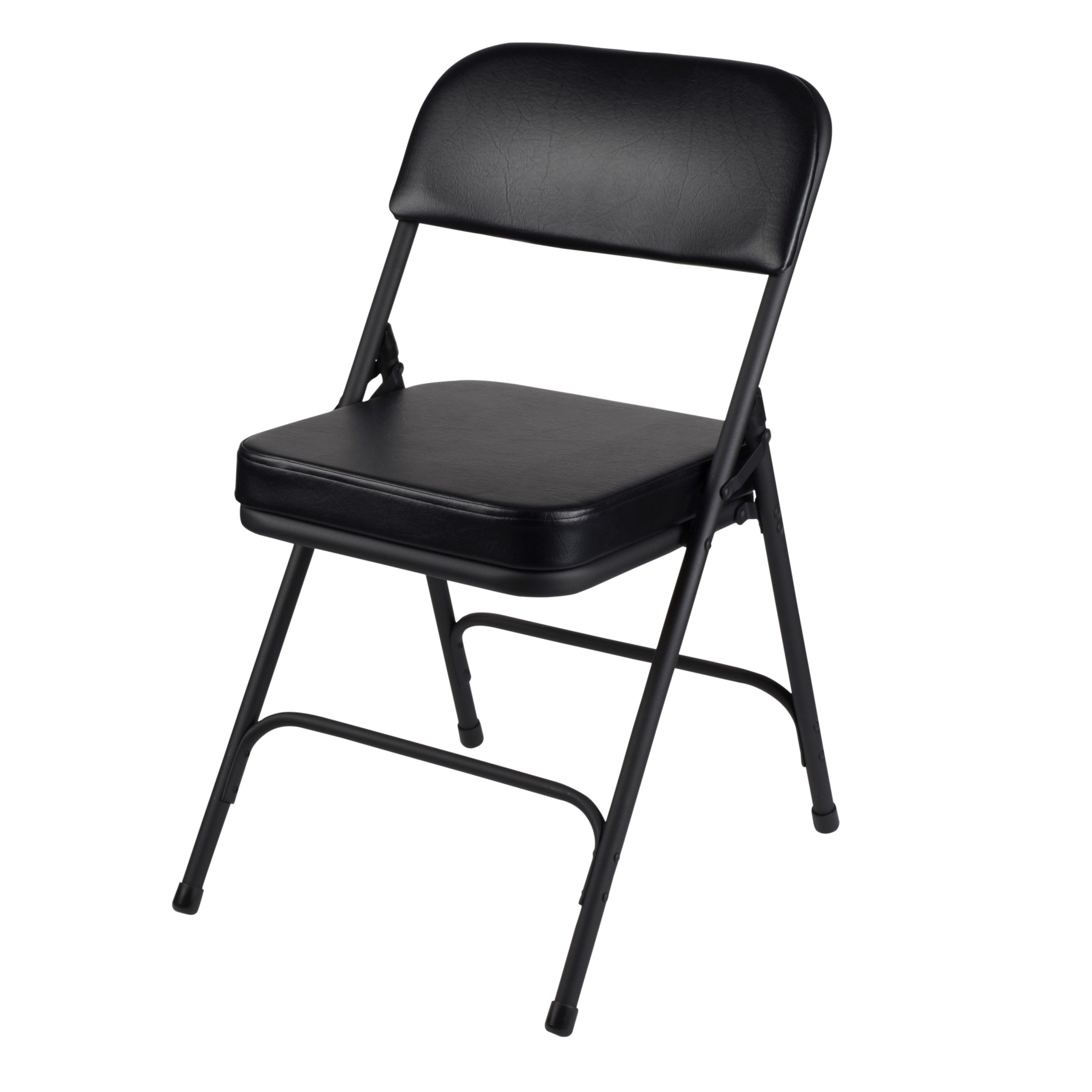 Hampden Furnishings 2-Pack Black Standard Folding Chair with Padded ...