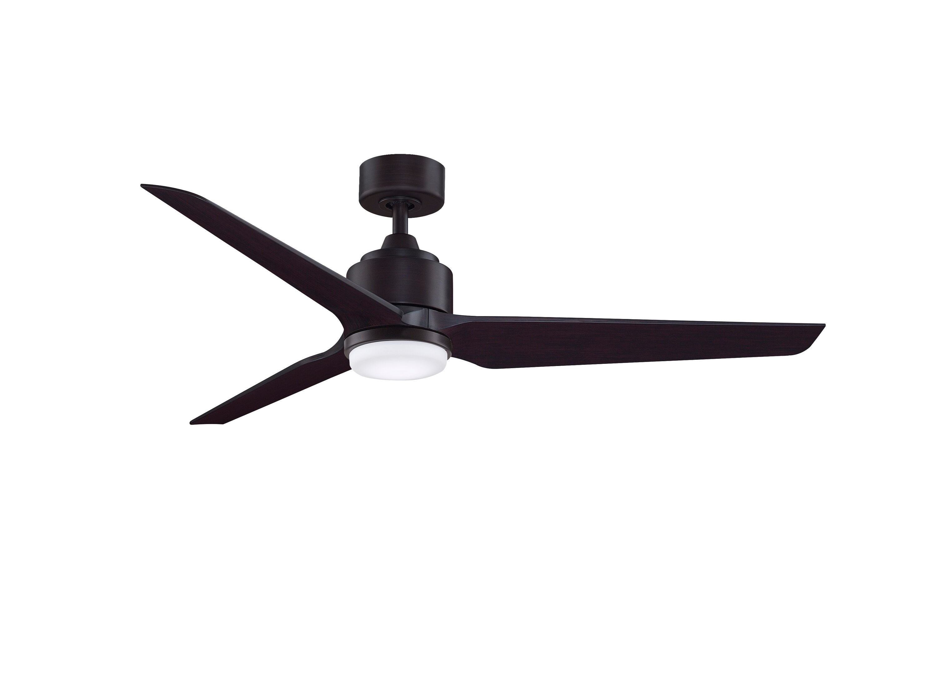 Fanimation Spitfire 96-in Galvanized with Dark Walnut Blades Indoor/Outdoor Smart Propeller Ceiling Fan Light Kit Compatible and Remote (3-Blade) FPD6721BGZ-96DWA Sansujyuku sansujyuku.com