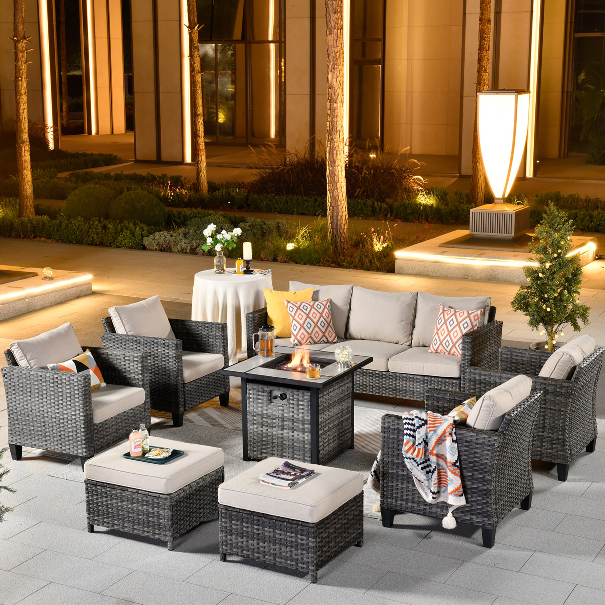 Pouuin SFPGRS608 Patio-Conversation-Sets - View #9