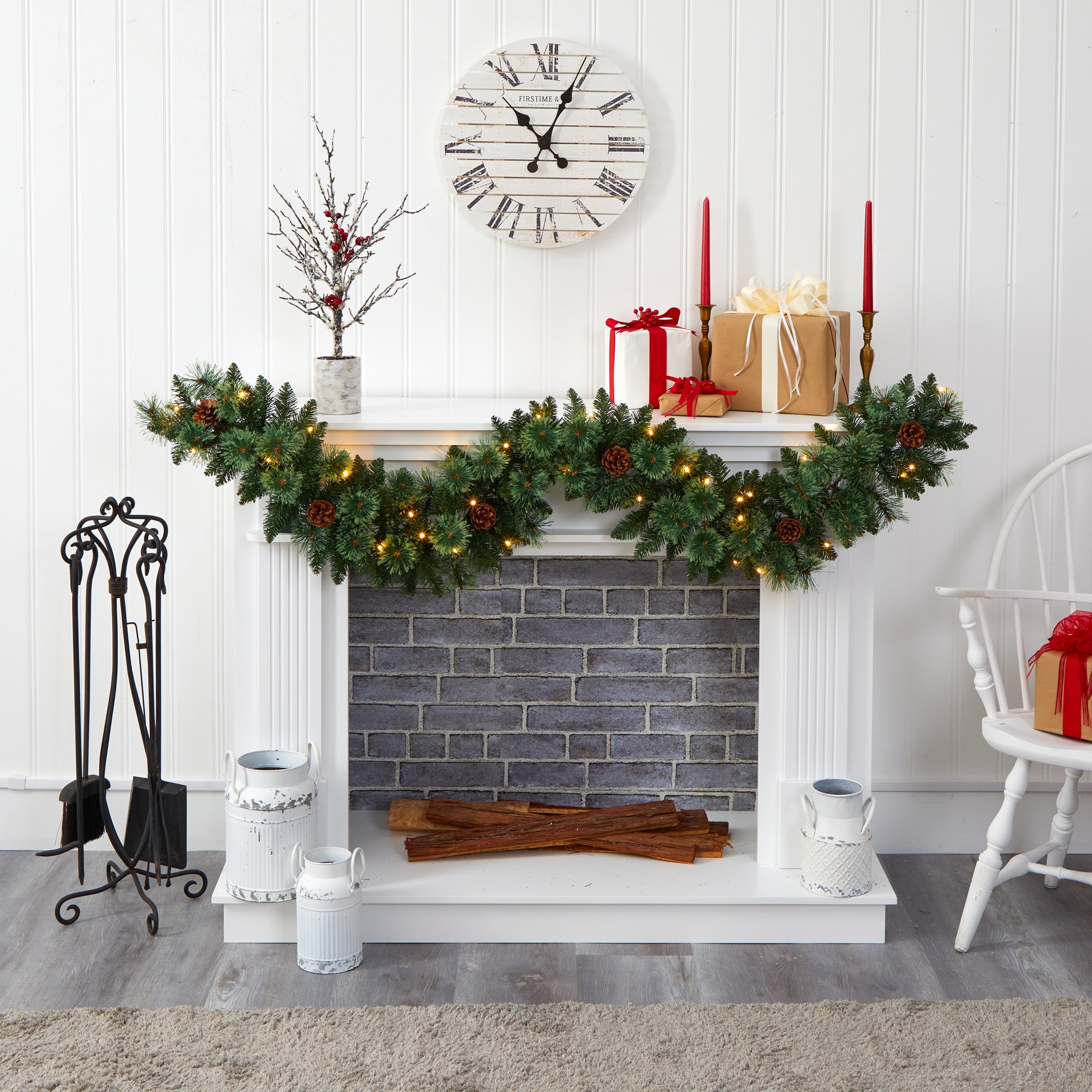 Nearly Natural W1101 Artificial-Christmas-Garland - View #5