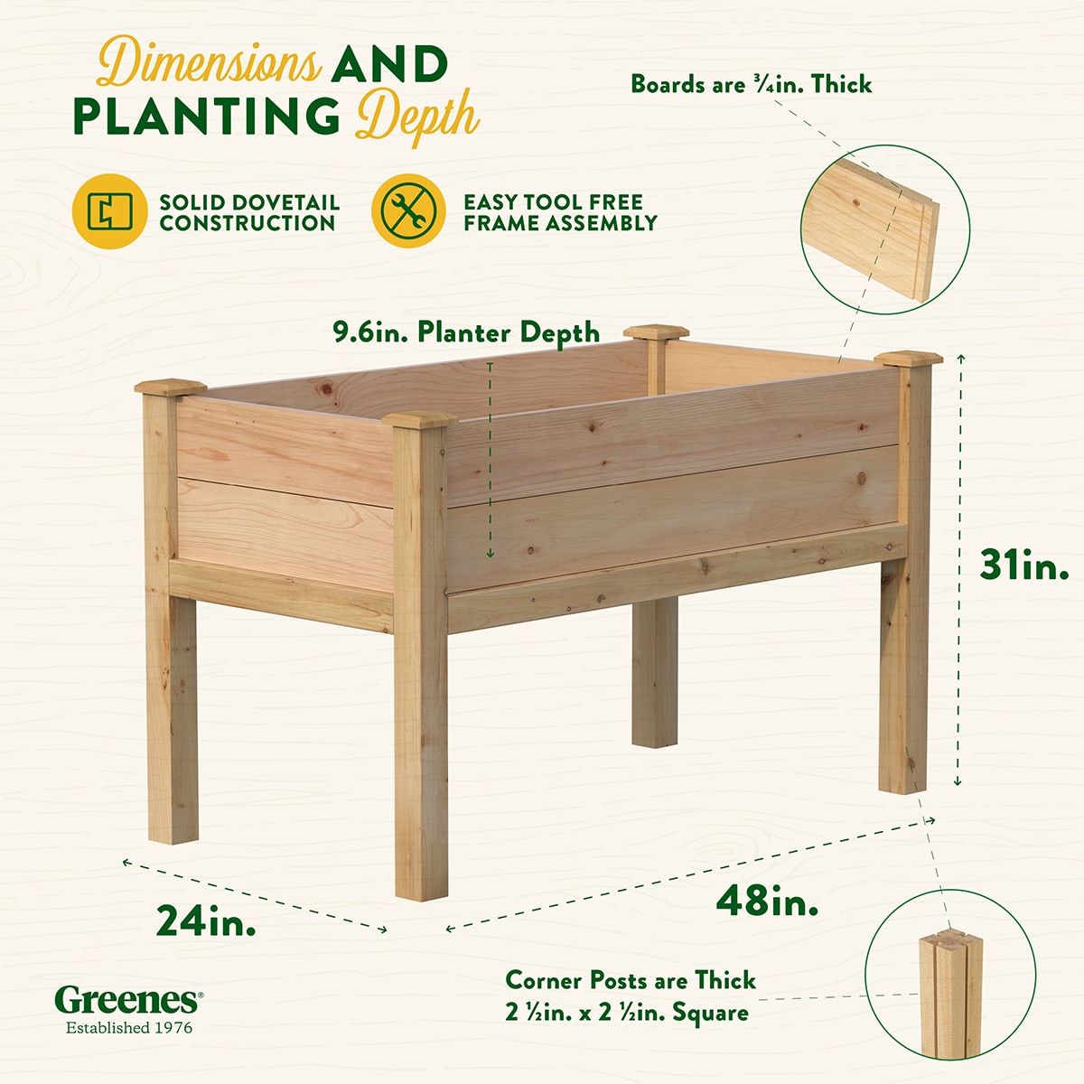 Greenes Fence RCEV2448P Raised-Planter-Boxes - View #7