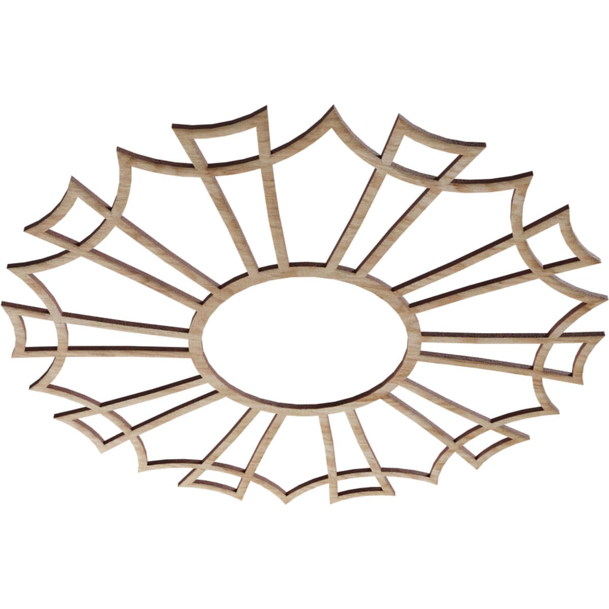 Ekena Millwork CMWP22X22X0375AURO Ceiling-Medallions - View #2
