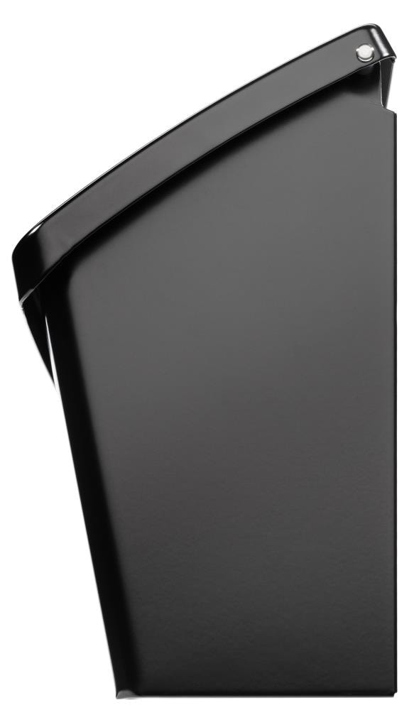 Small Black Powder Coated Steel Wall Mount Mailbox