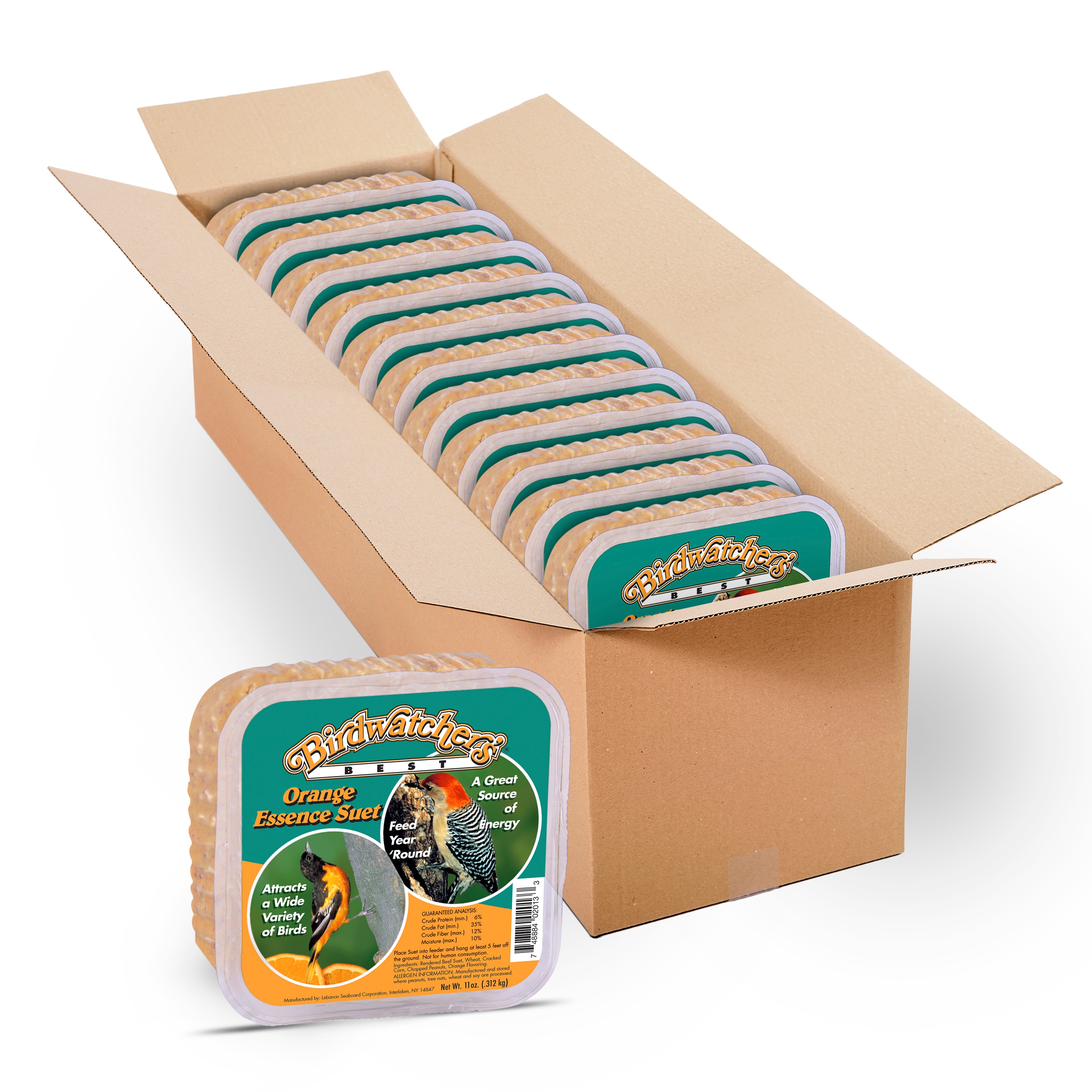 Birdwatcher's Best 2597073 For Wild Birds Orange Essence (12 Pack) (blend) Suet