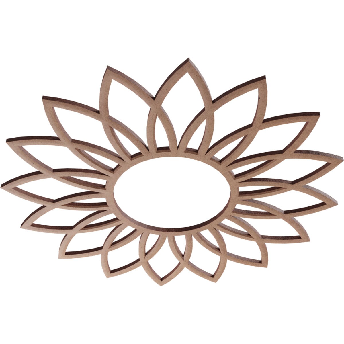 Ekena Millwork CMWP16X16X0250DAMF Ceiling-Medallions - View #2