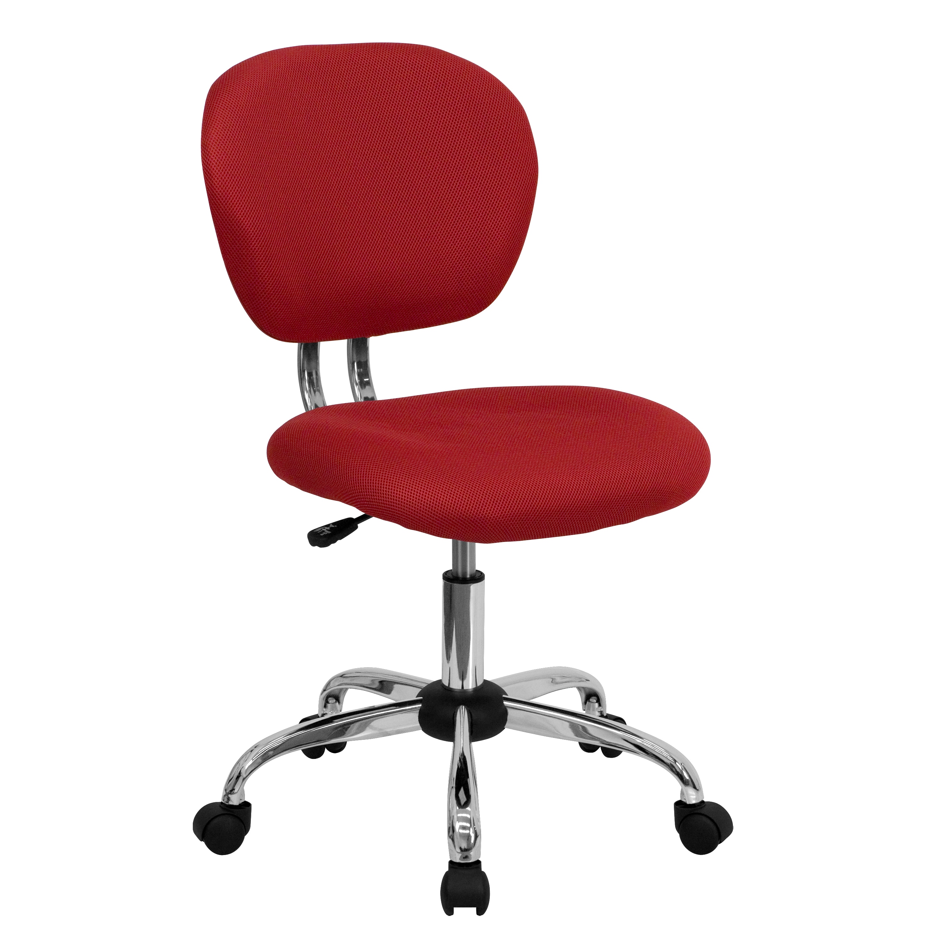 Flash Furniture 847254017732 Beverly Red Contemporary Adjustable Height Swivel Mesh Task Chair