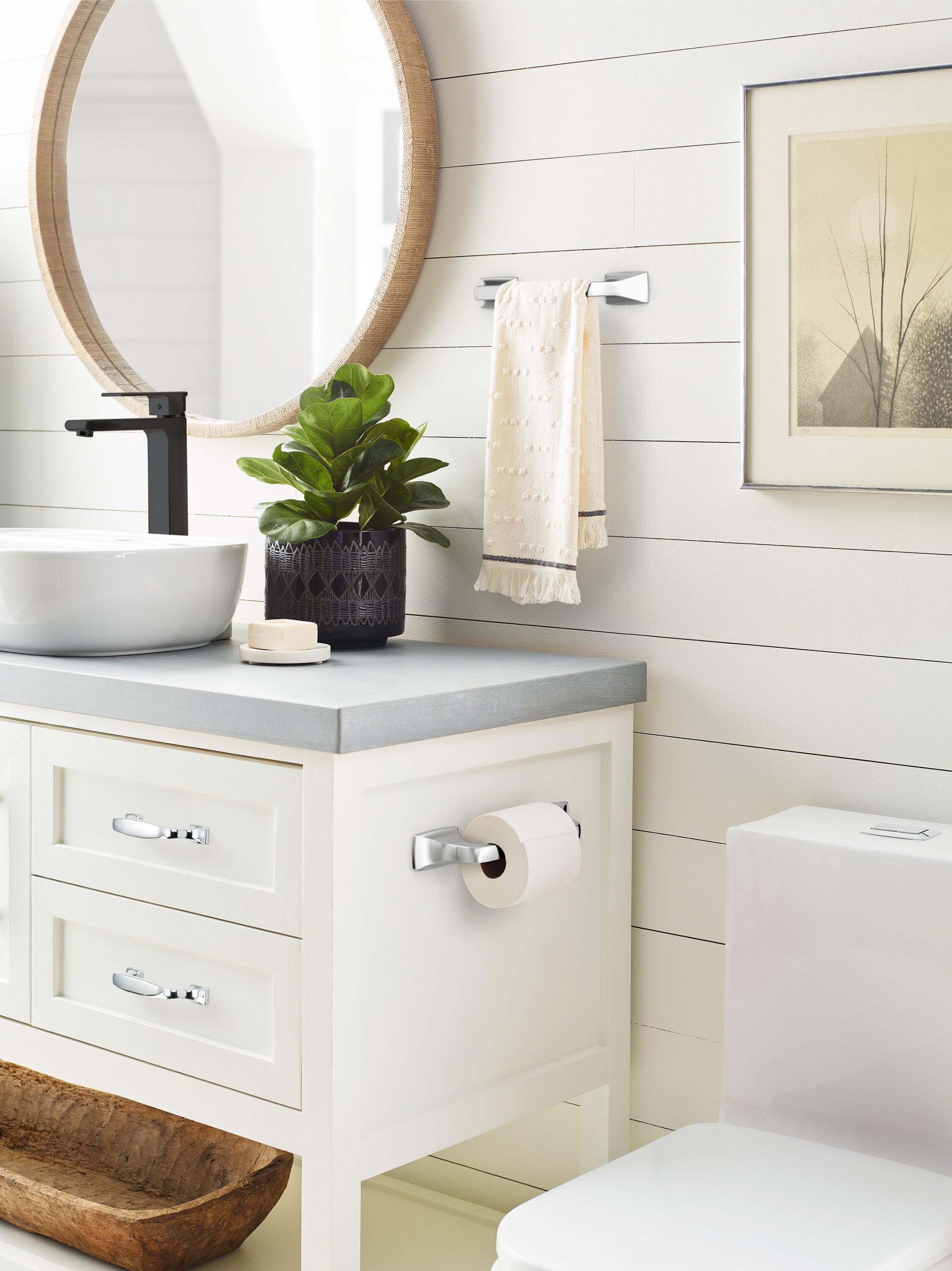 Highland Ridge Chrome 9 inch Wall Mounted Towel Bar
