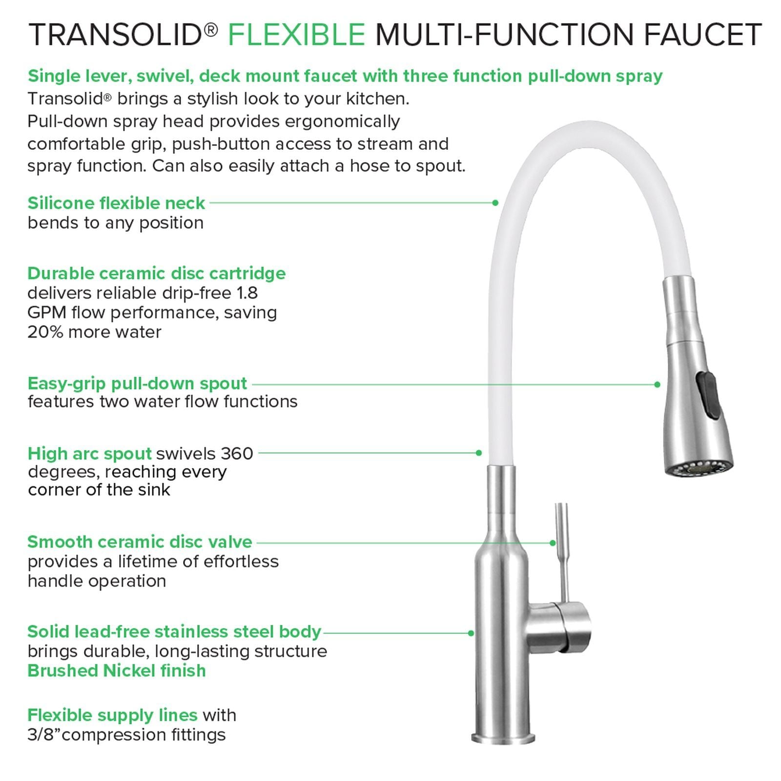 Transolid PF7509B Kitchen-Faucets - View #3