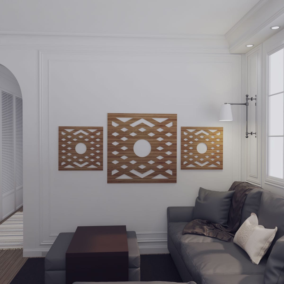 Ekena Millwork CMWP26X26X0250CHWA Ceiling-Medallions - View #15