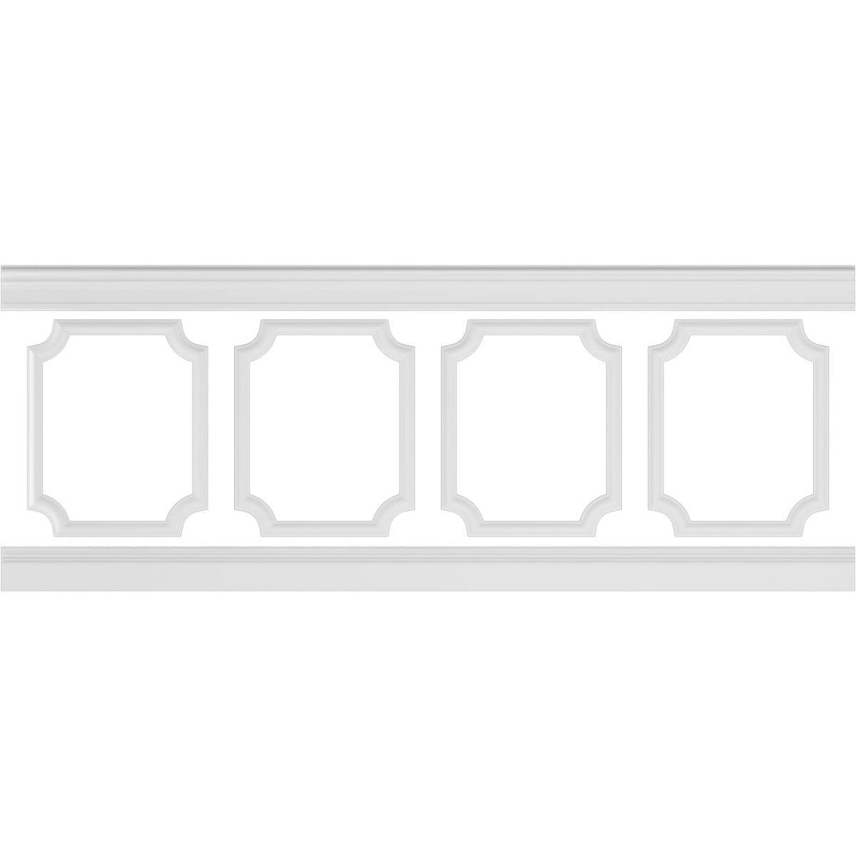 Ekena Millwork WPKUSC011P036 Smooth Paintable/Stainable Off-white Polyurethane Wainscoting Wall Panel ( 6 -Pack, Covers 23.64-sq ft )