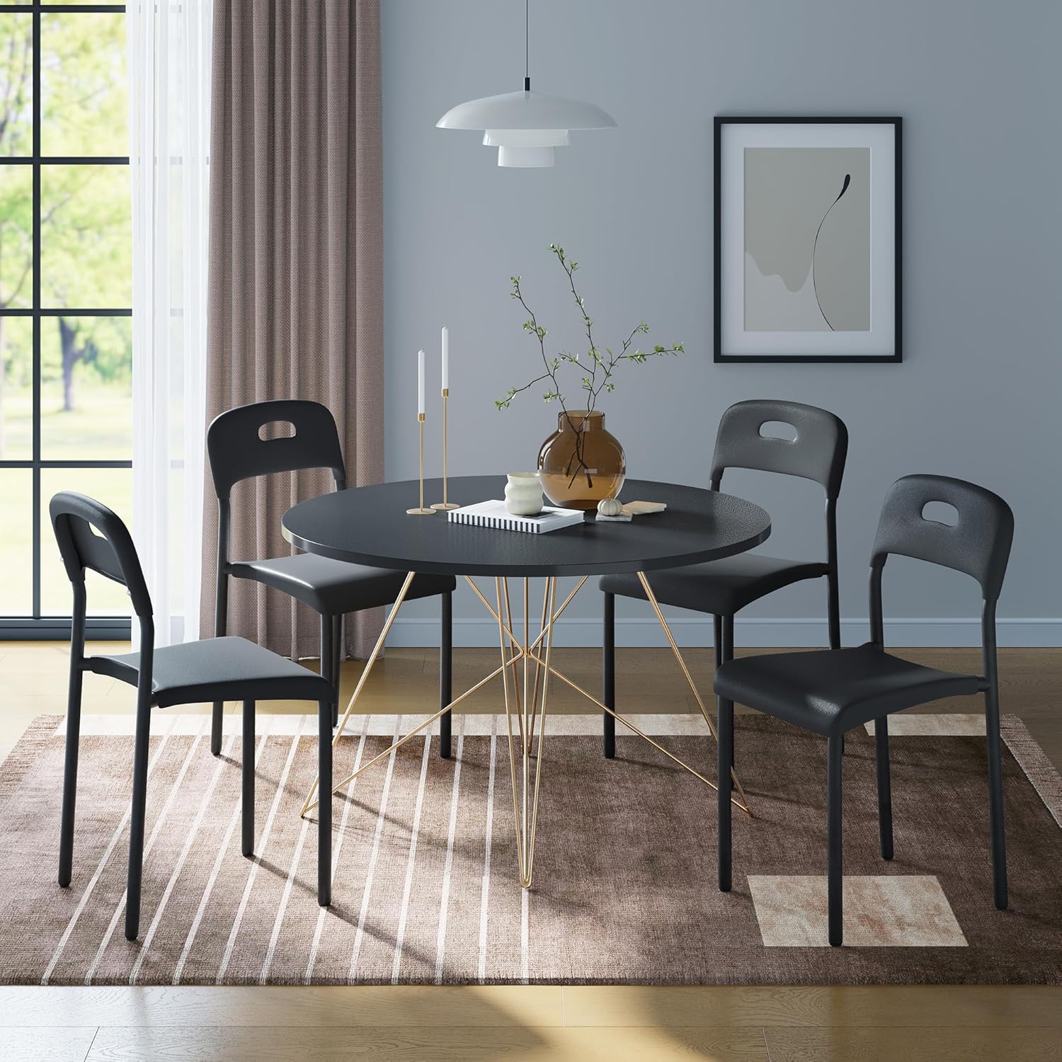 Qeetex LHF-YZ-PHK-33NUHX7T Dining-Chairs - View #7