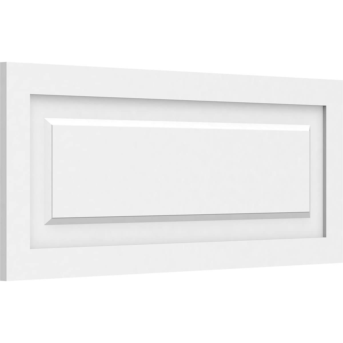Ekena Millwork WALP34X14X062HAR 34-in x 14-in Smooth Paintable/Stainable White PVC Fretwork Wall Panel (