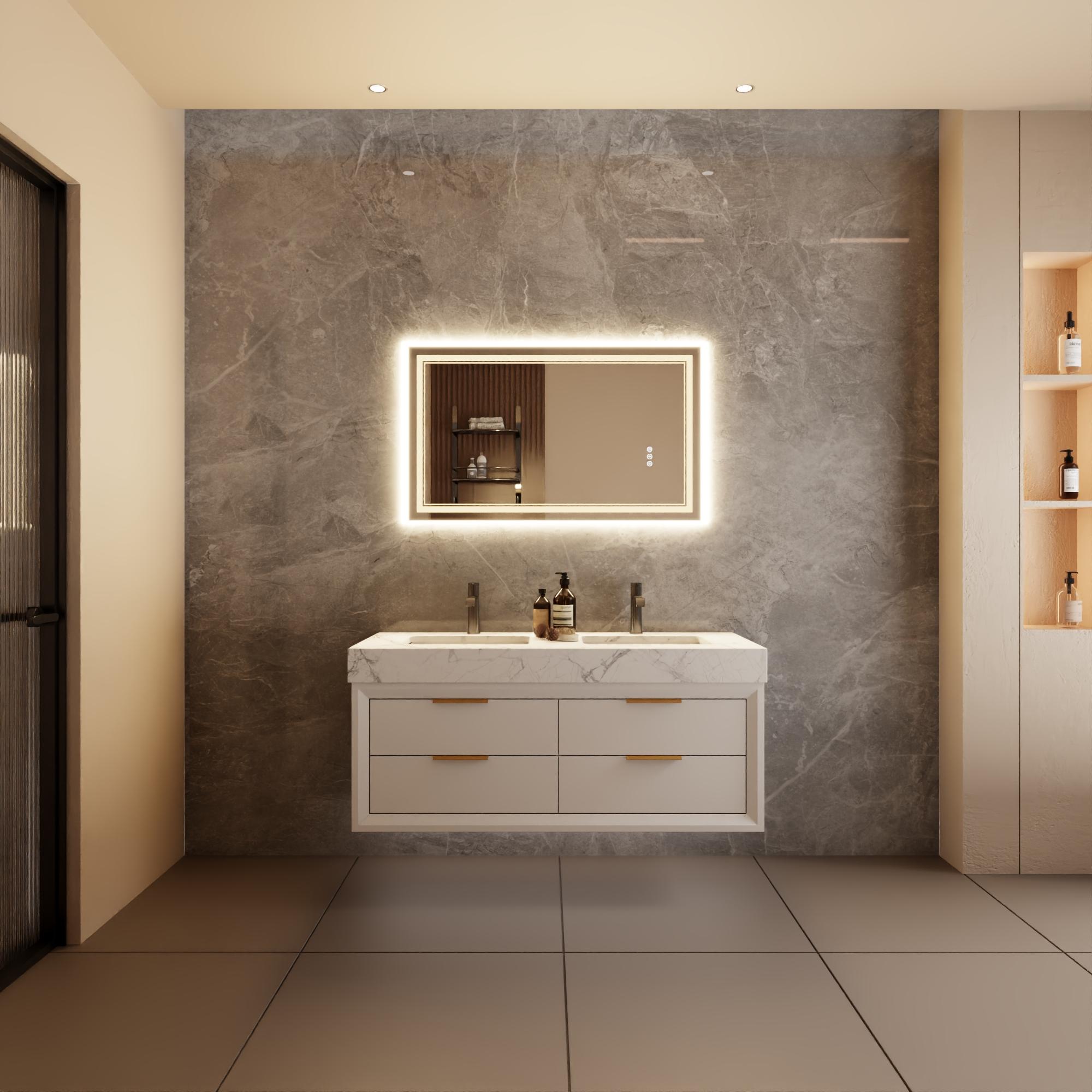 Bayfeve BFXB-2S2440-MIR Framed-Bath-Mirrors - View #2