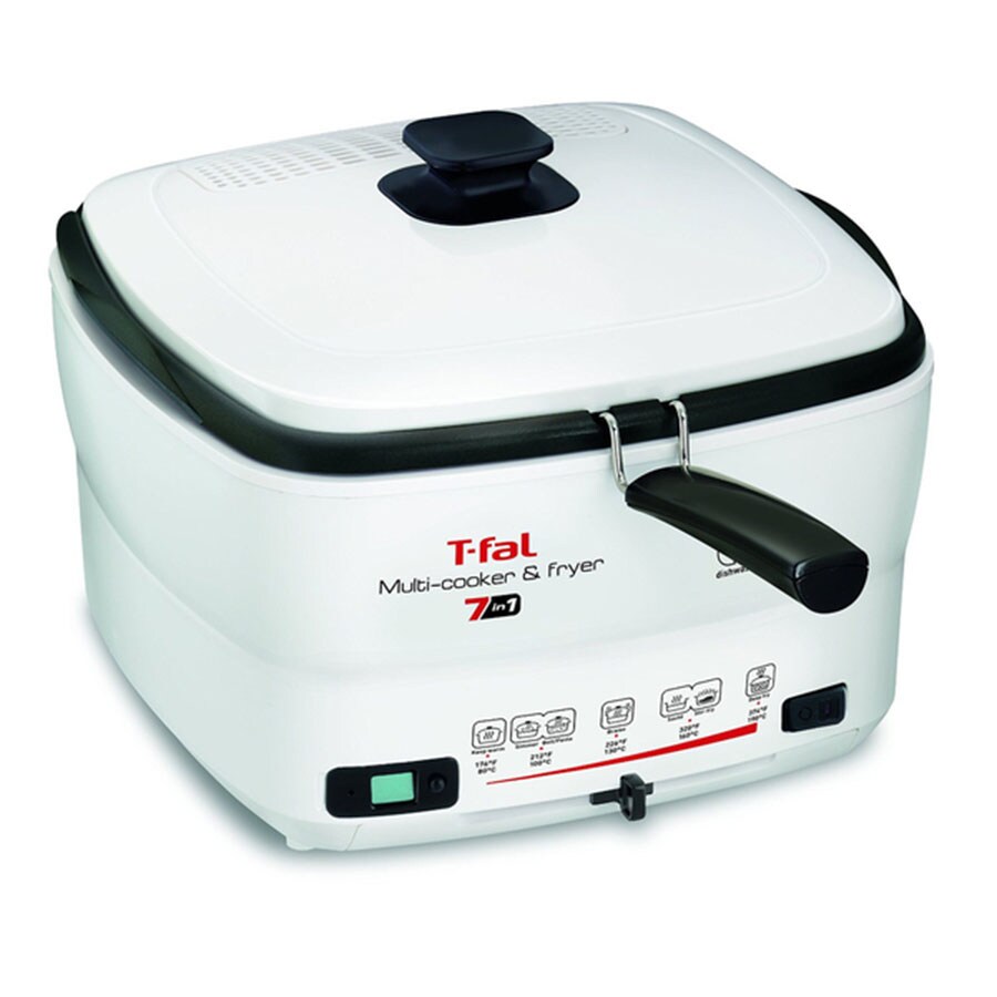 T-Fal Electrics Stainless Steel Deep Fryer with Basket 3.5 Liter Oil  Capacity, 2.6 Pound Food Capacity 1800 Watts Easy Clean, Temp Control,  Digital