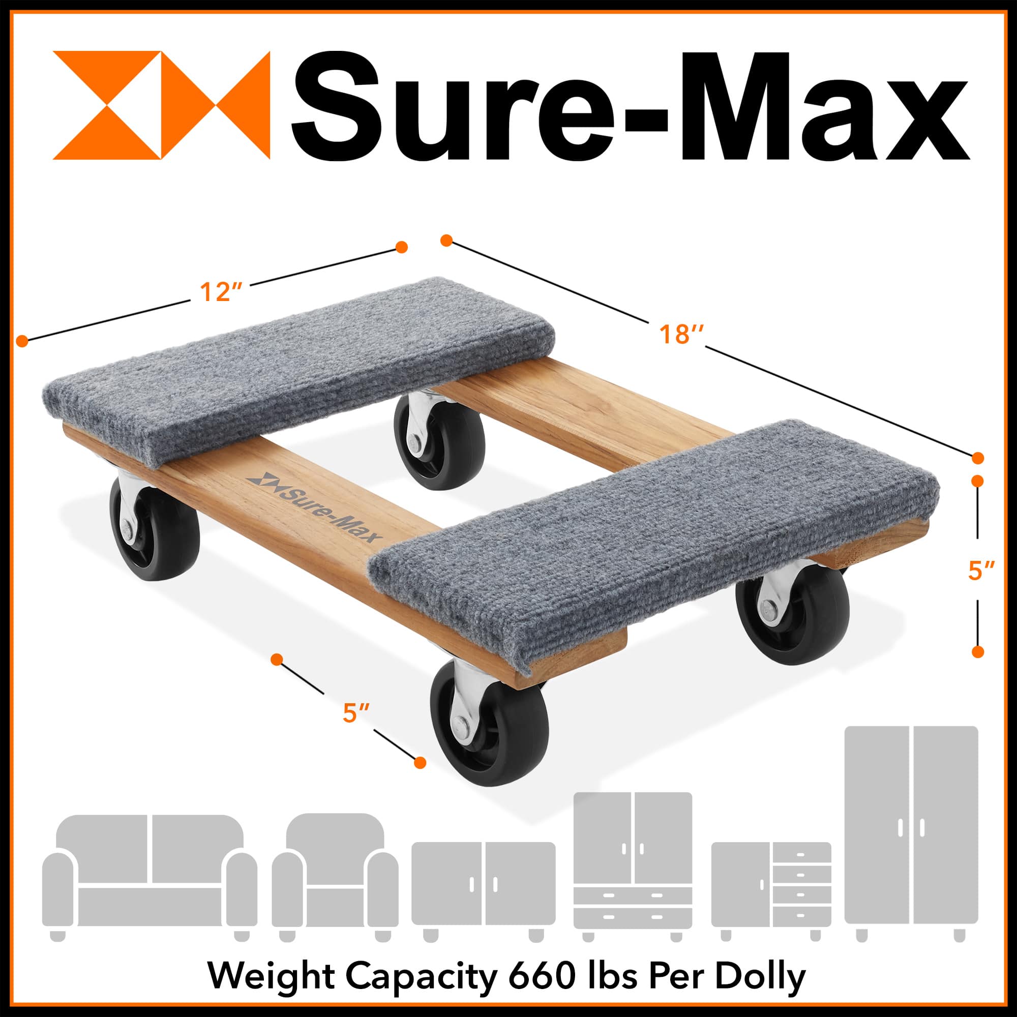 Sure-Max DOLLY-W1812-2. Hand-Truck-Dollies - View #7