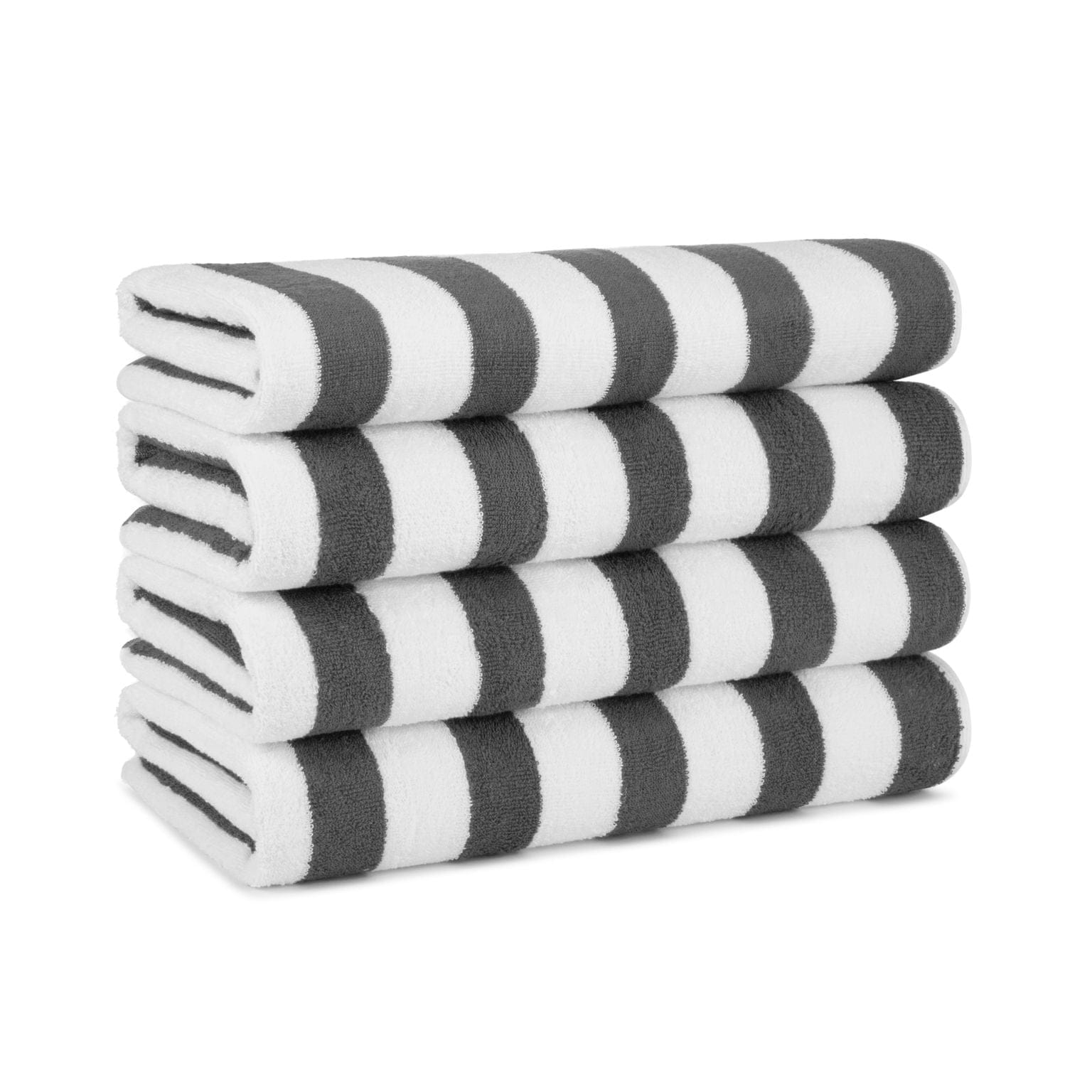 HOSPECO Cali-Cabana Beach Towels 30x60 Gray - Pack of 4
