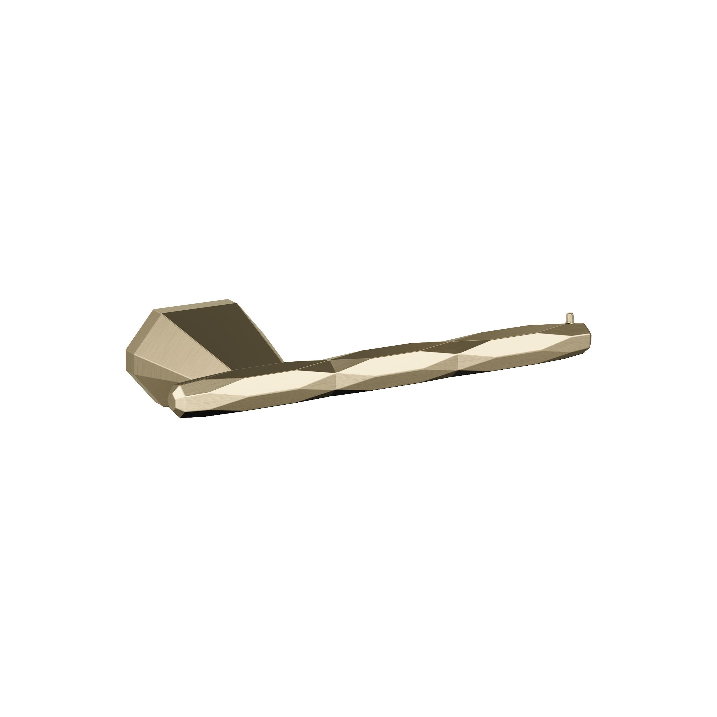 Amerock BH36041BBZ St. Vincent Golden Champagne Wall mount Single post Toilet Paper Holder 1 -Rolls with Storage