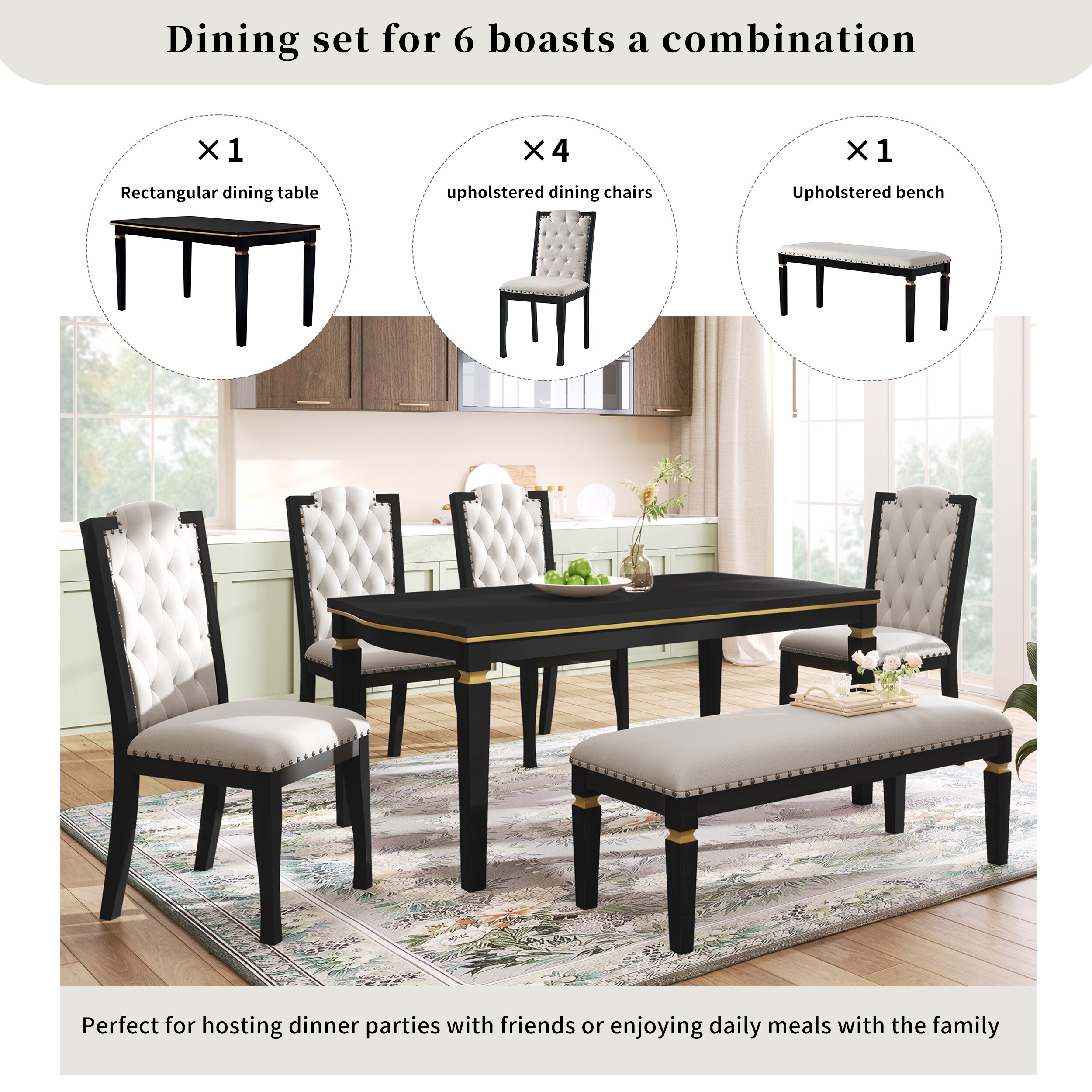 LOVMOR SF-J-N752S001080B Dining-Sets - View #3