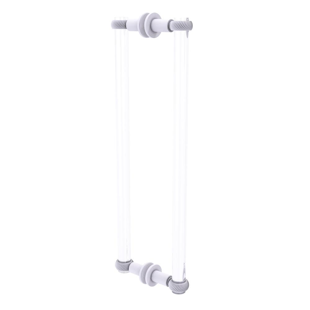 Allied Brass CV-406T-18BB-WHM White 18-in Hinged Shower Door Handle