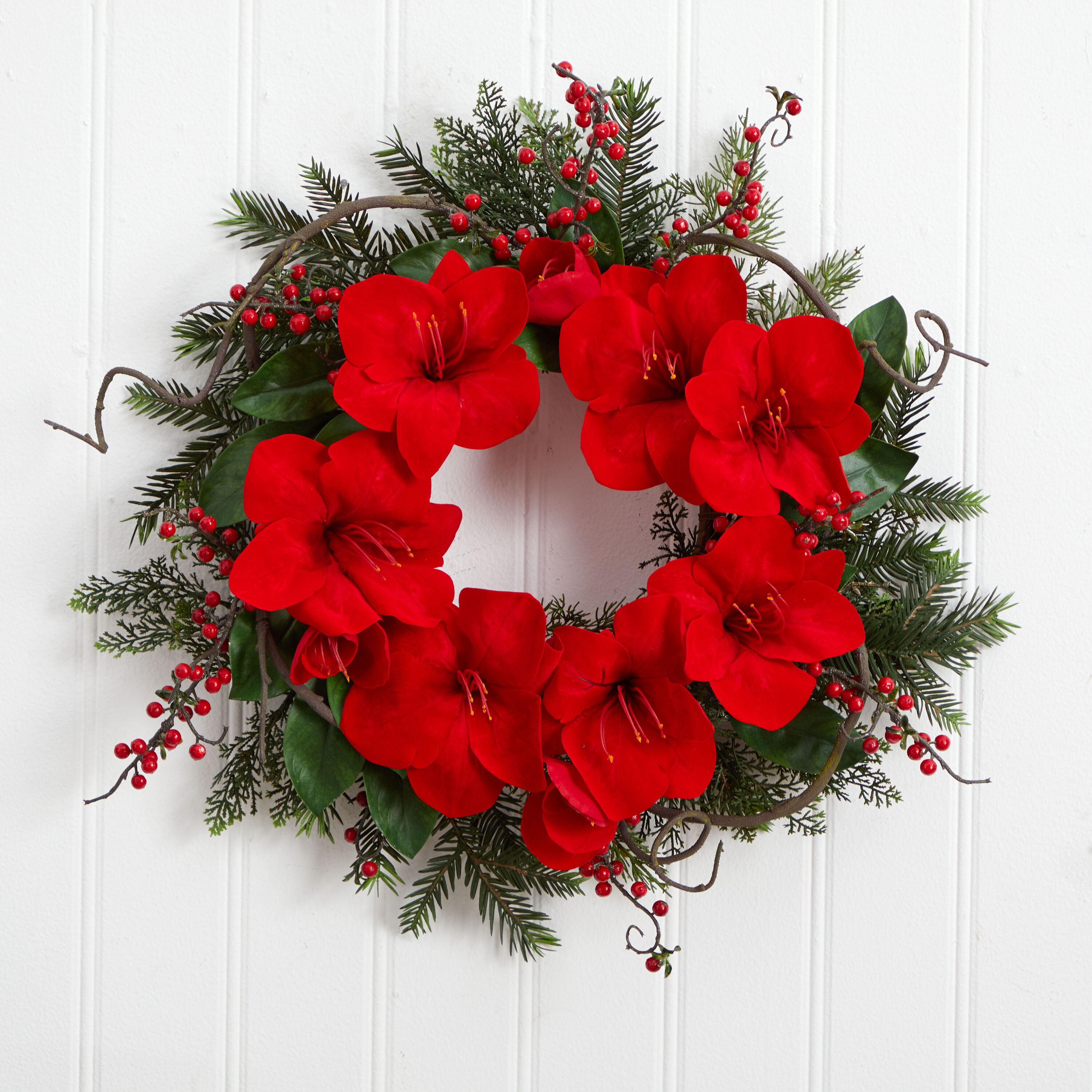 Nearly Natural 4811 Artificial-Christmas-Wreaths - View #4