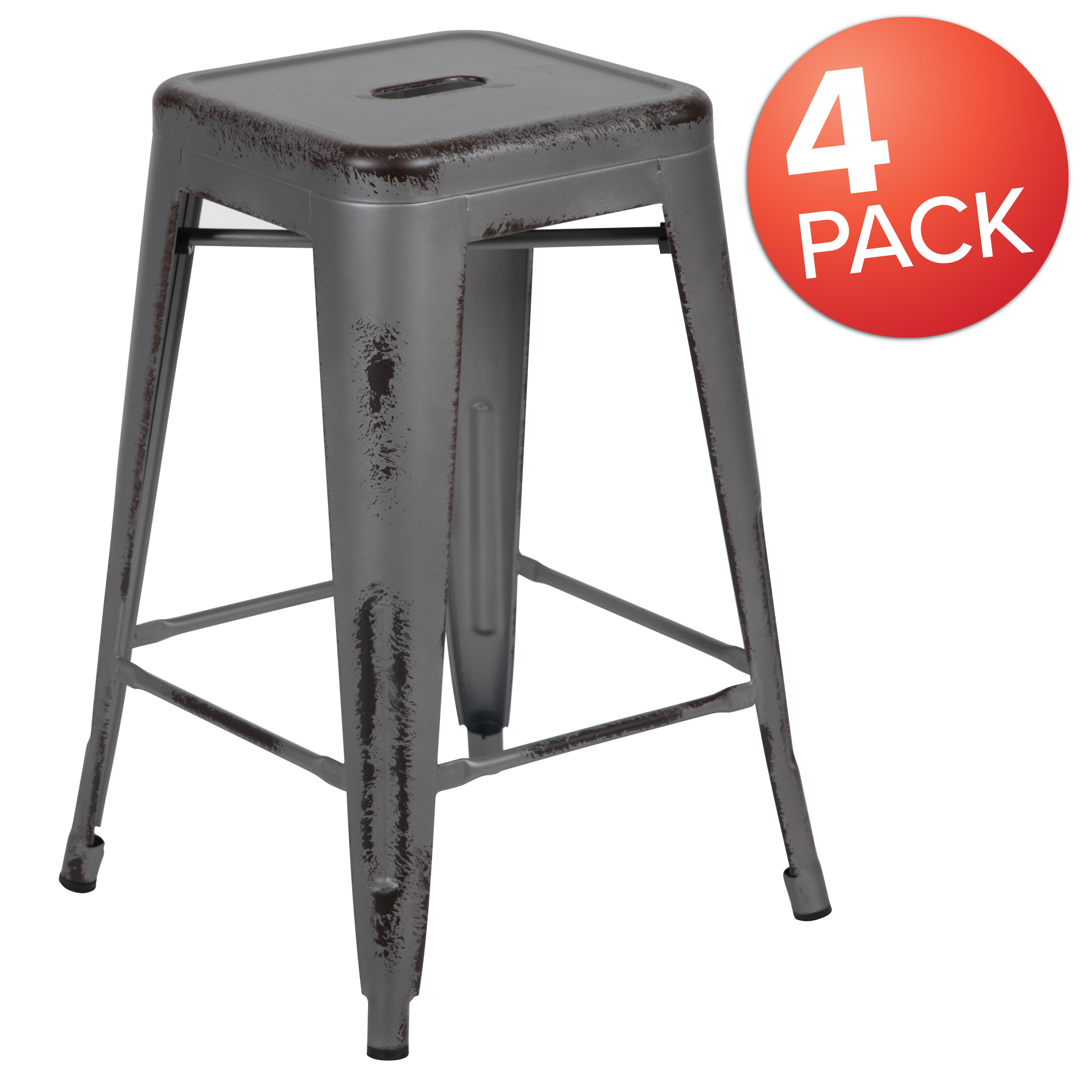 4 pack metal bar stools