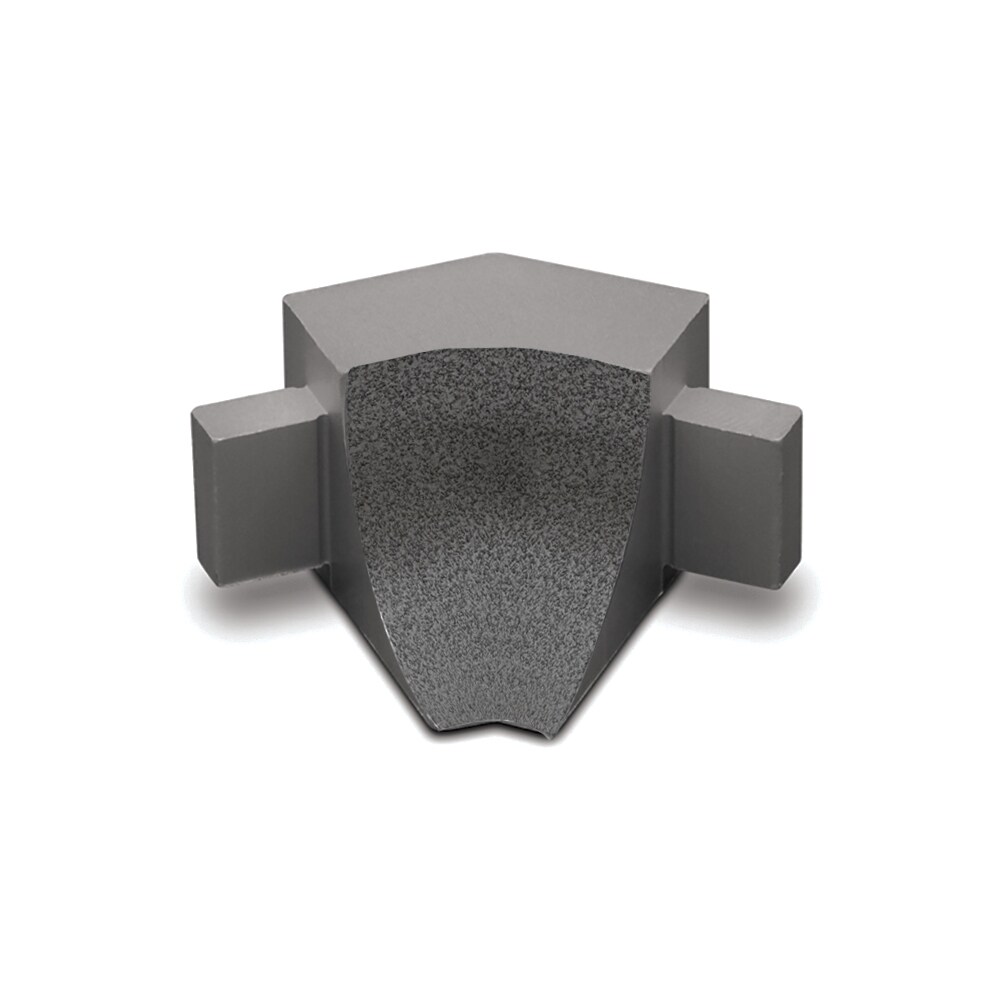 Schluter Systems I135/AHKA/TSSG Dilex-AHKA 0.563-in W x 1.0-in L Stone grey textured color-coated aluminum Aluminum Inside corner Tile Edge Trim
