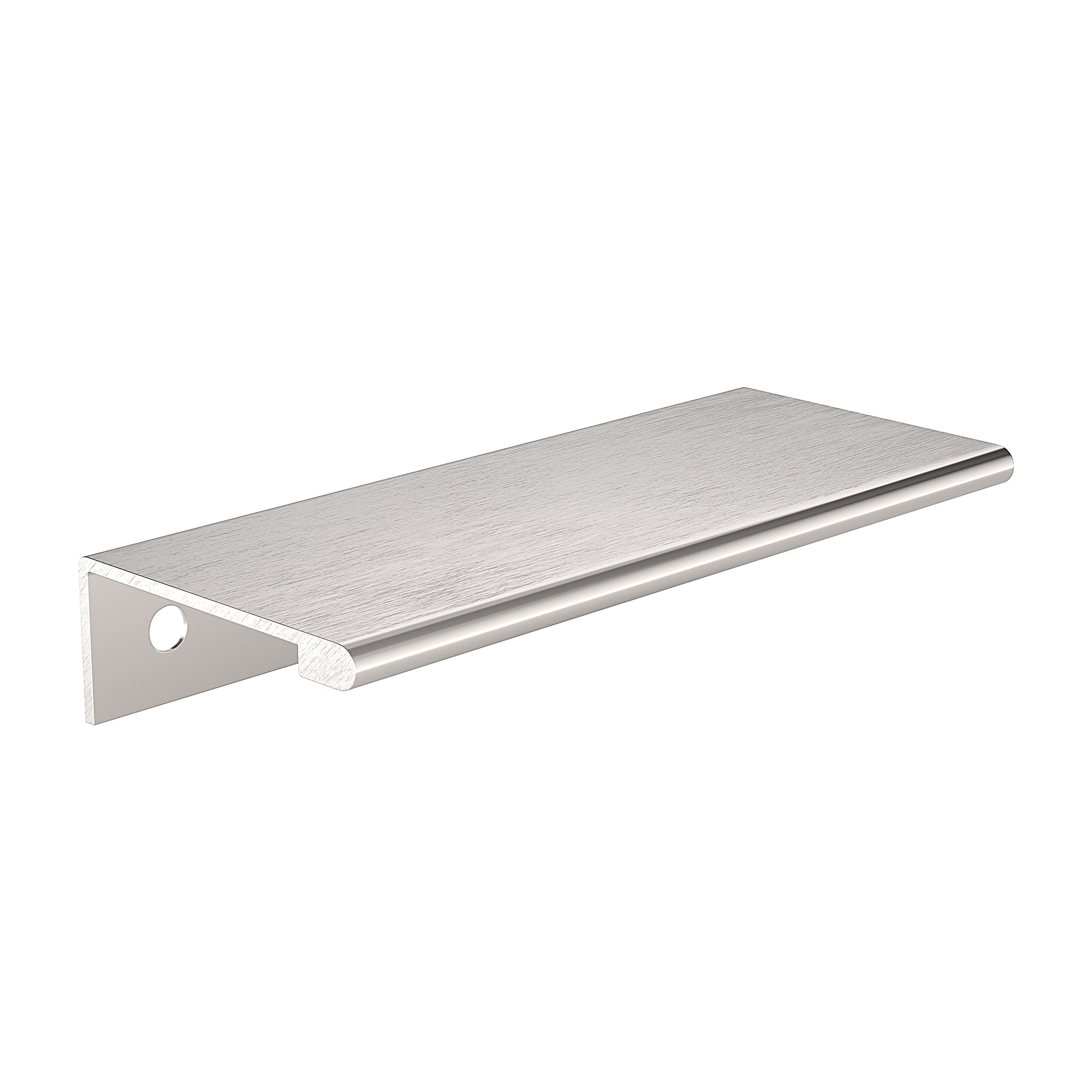 Richelieu BP989880170 Lincoln 3-1/8-in , 80mm Center to Center Stainless Steel Rectangular Edge