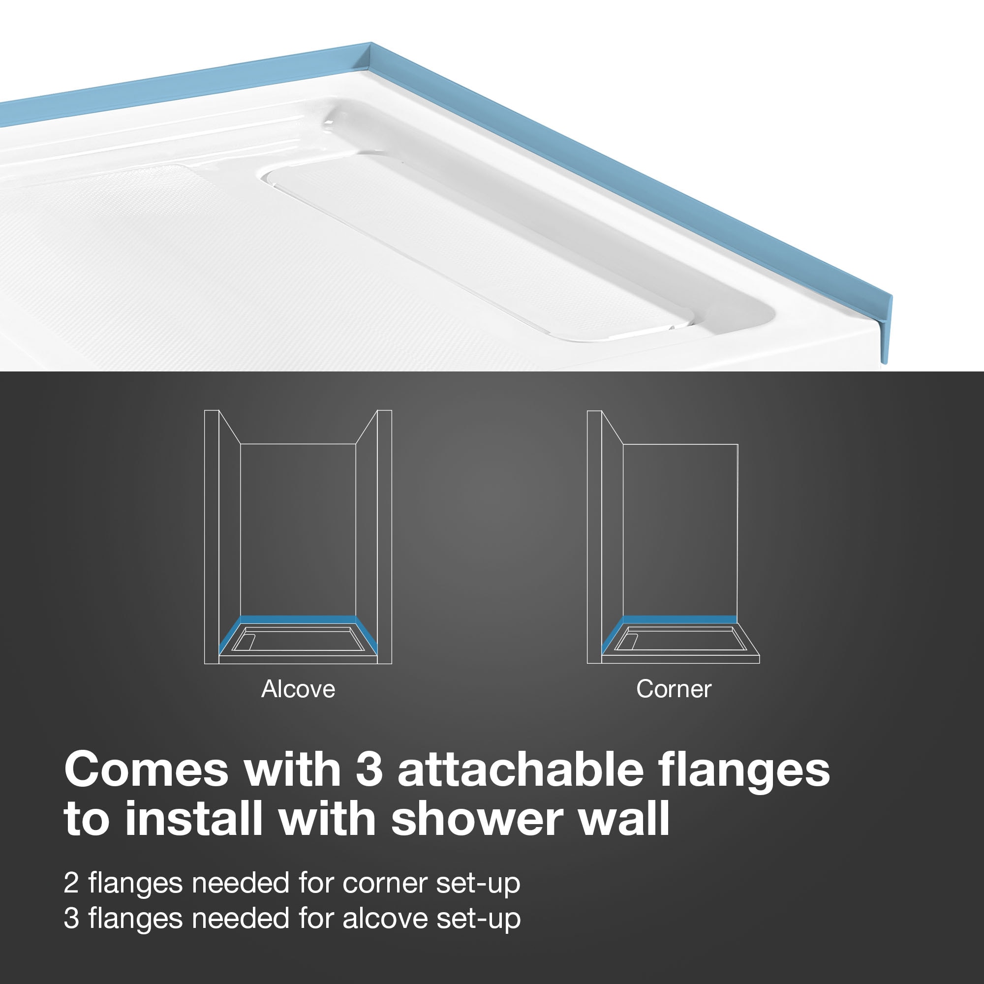 OVE Decors 15SKC-TAMP48-SAT Alcove-Shower-Kit - View #14