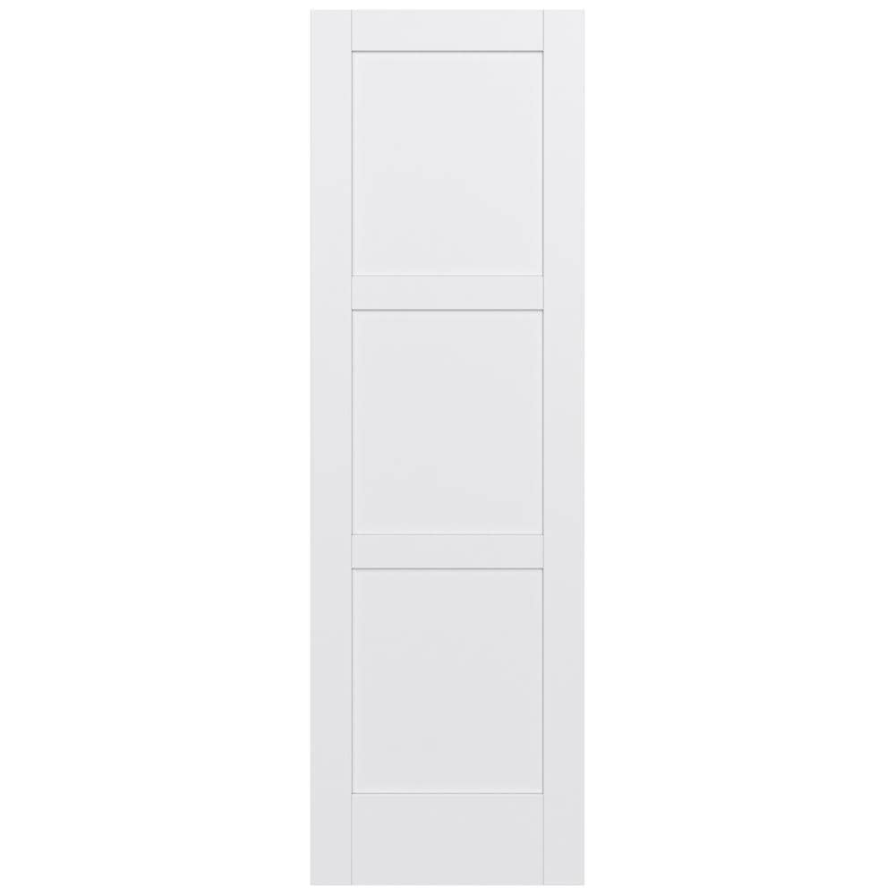 JELD-WEN MODA 1035W 28-in x 96-in 3-panel Square Smooth Solid Core ...