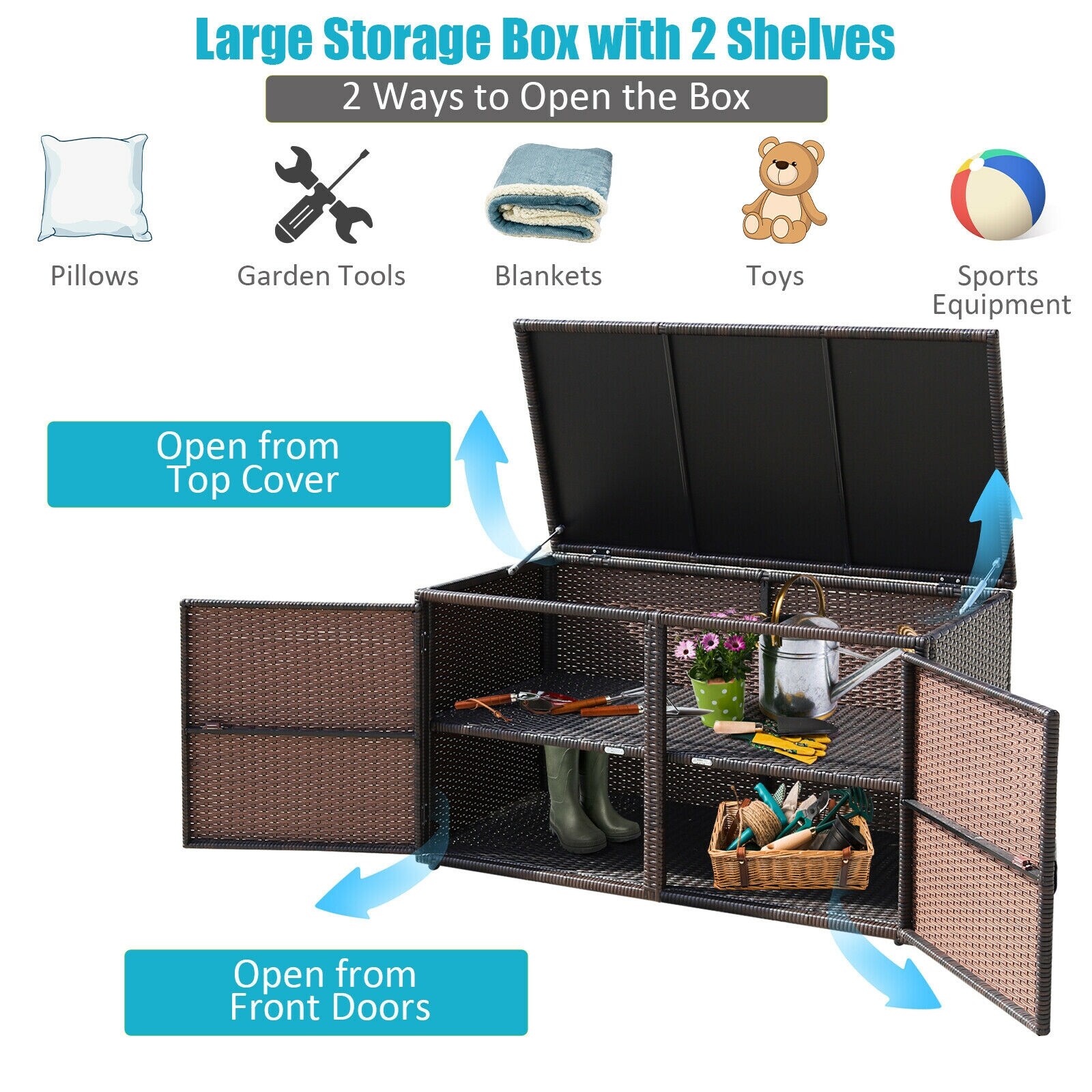WELLFOR OUS70539BN Small-Outdoor-Storage - View #7