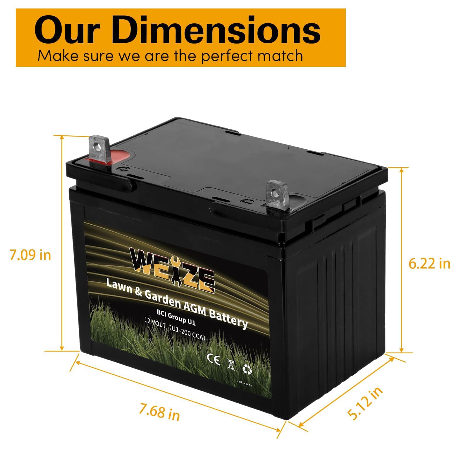 WEIZE BAD-1551 Power-Equipment-Batteries - View #2