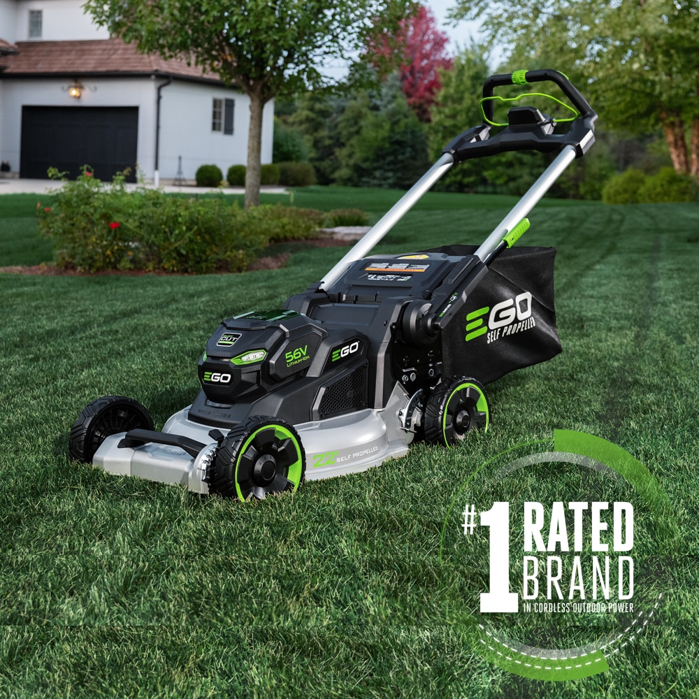 EGO POWER+ Aluminum Deck Select Cut 56-volt 22-in Cordless Self-propelled  Lawn Mower 10 Ah (1-Battery and Charger Included) in the Cordless Electric Push  Lawn Mowers department at