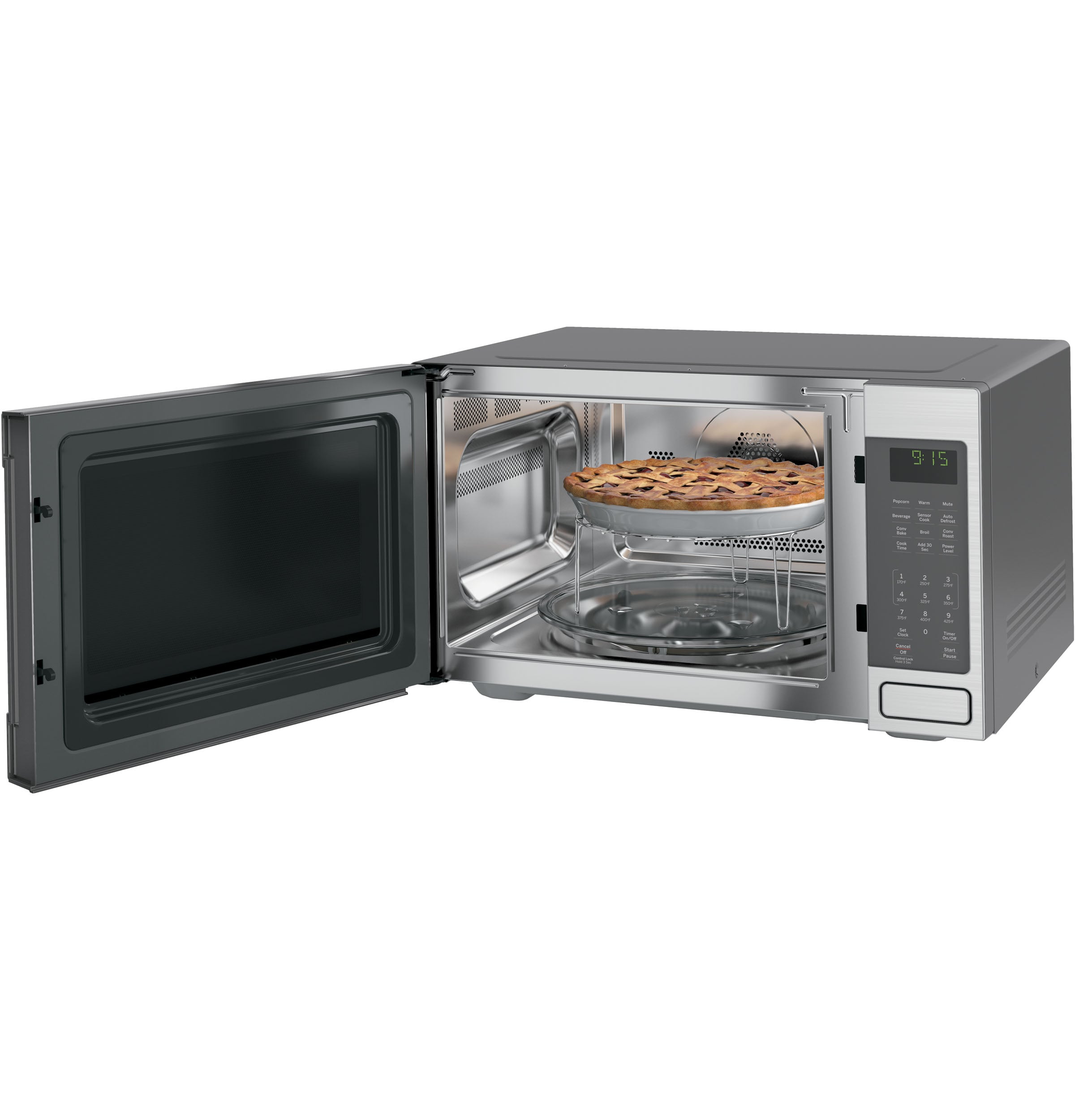 1.1 cu. ft Countertop Microwave with Grilling Element in Stainless