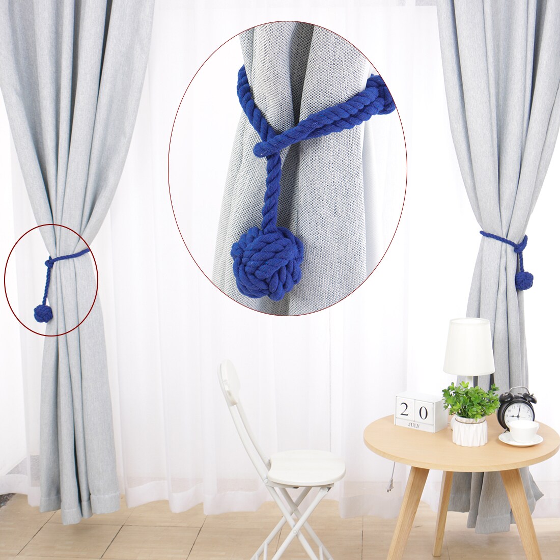 Unique Bargains S25093001UX5368 Curtain-Holdbacks - View #3