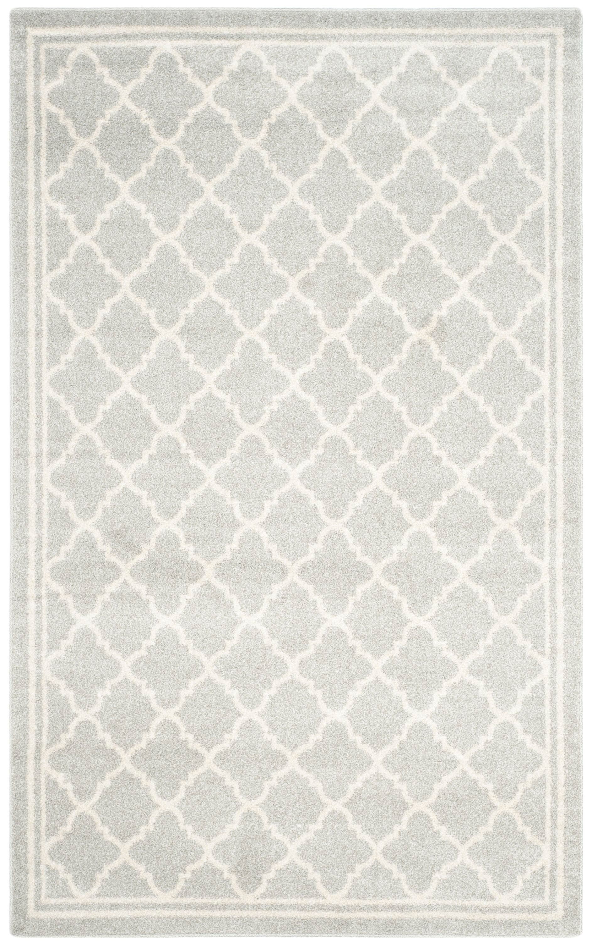 Safavieh AMT422B-5 Amherst Kelly 5 x 8 (ft) Loomed Synthetic Gray/Beige Rectangular Indoor Trellis Area rug